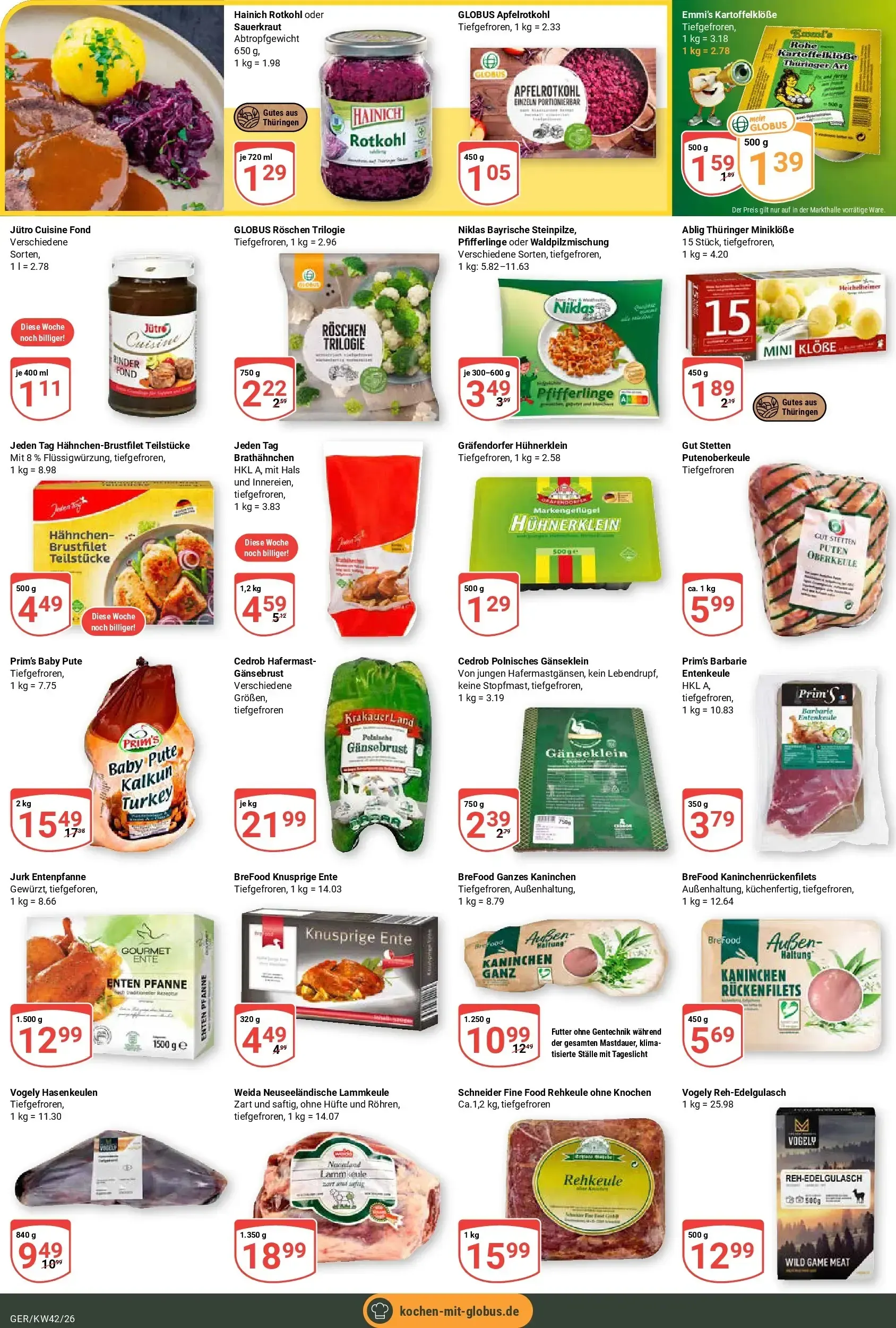 Globus - Gera-Trebnitz Prospekt – von Montag 12.10.2026 bis Samstag 17.10.2026 von 12. Oktober bis 17. Oktober 2026 - Prospekt seite 13