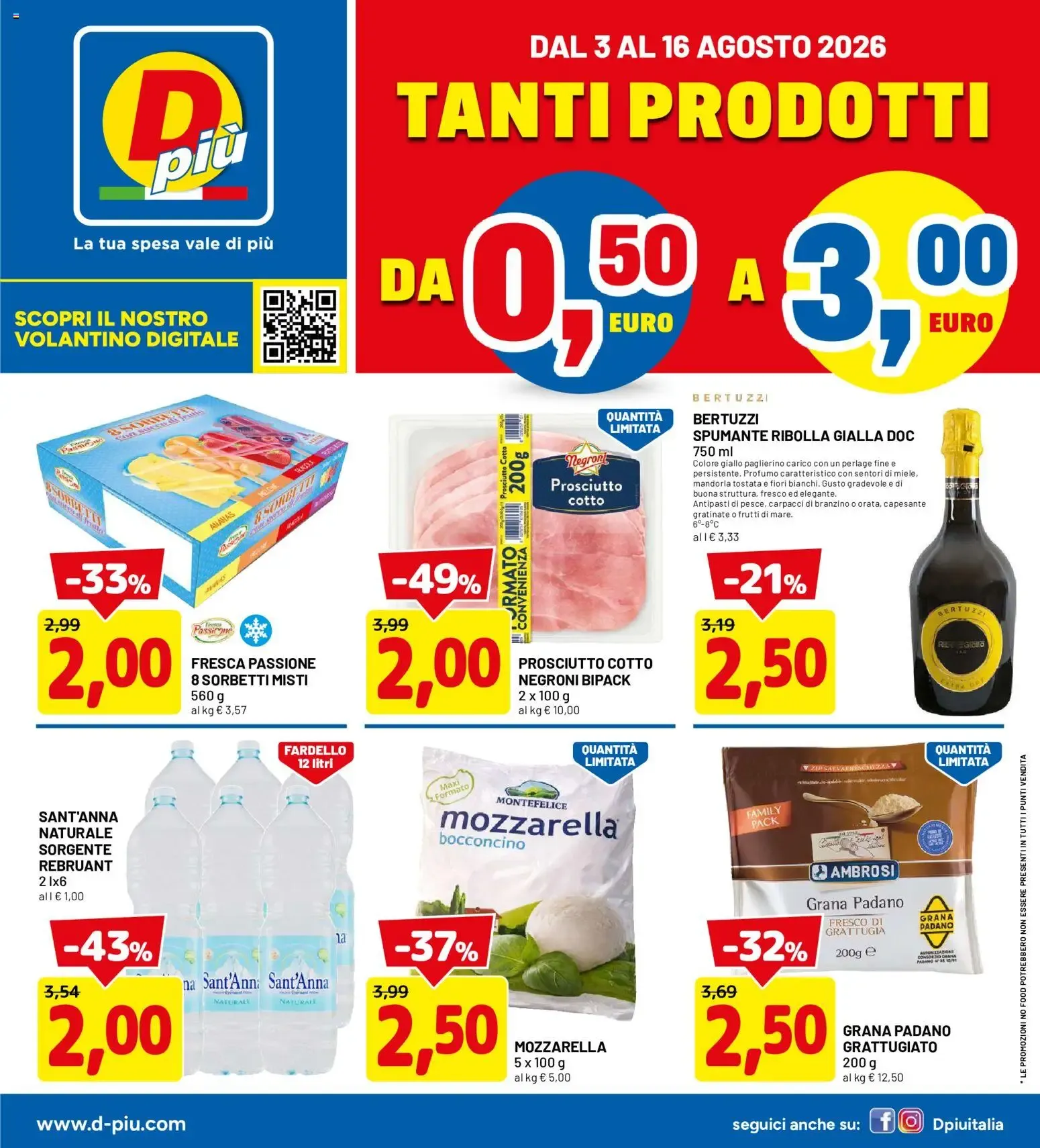 Nuovo D Più volantino dal 03/08/2026 > offerte anteprima 🛍️ da 3 agosto a 16 agosto di 2026 - Pagina del volantino 1