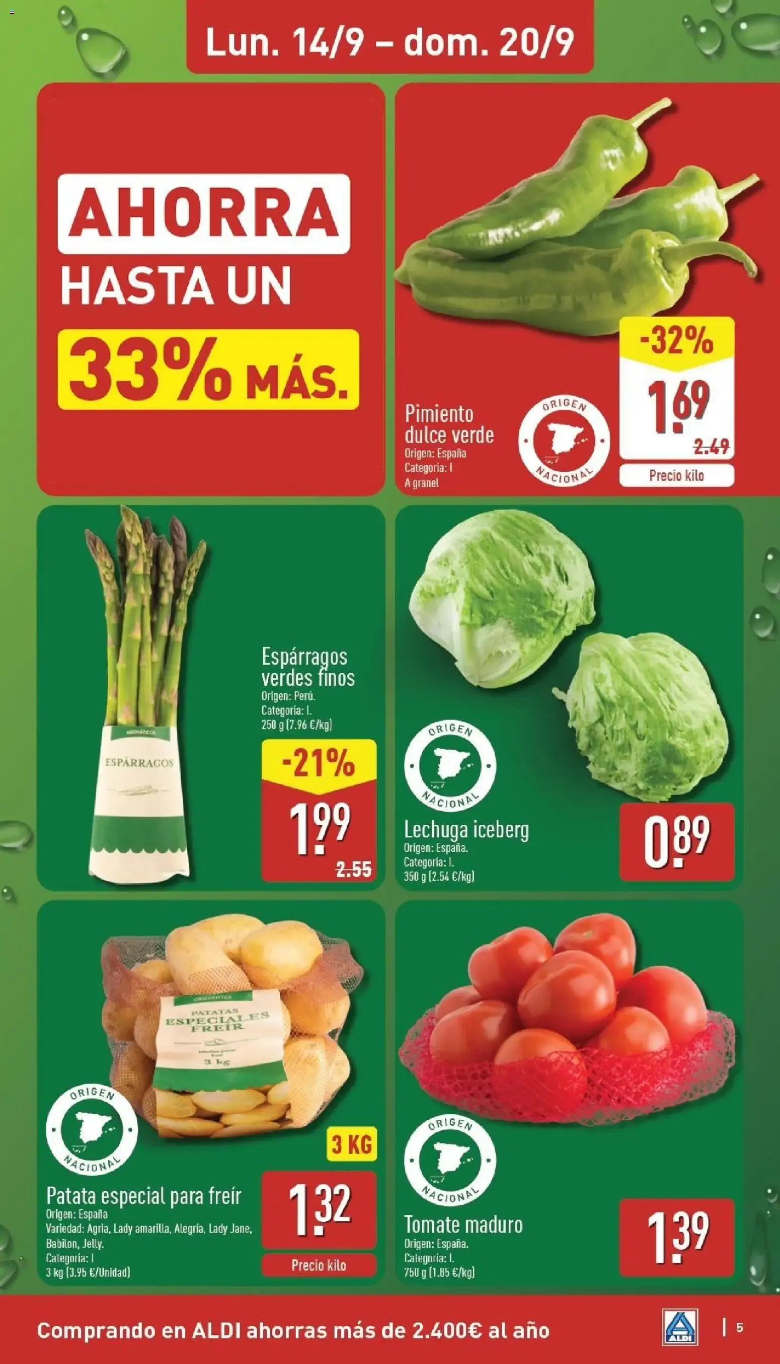 Catálogo de Aldi folleto Península del 14/09/2026 | Catálogo 14 de septiembre al 20 de septiembre 2026 - Página 5