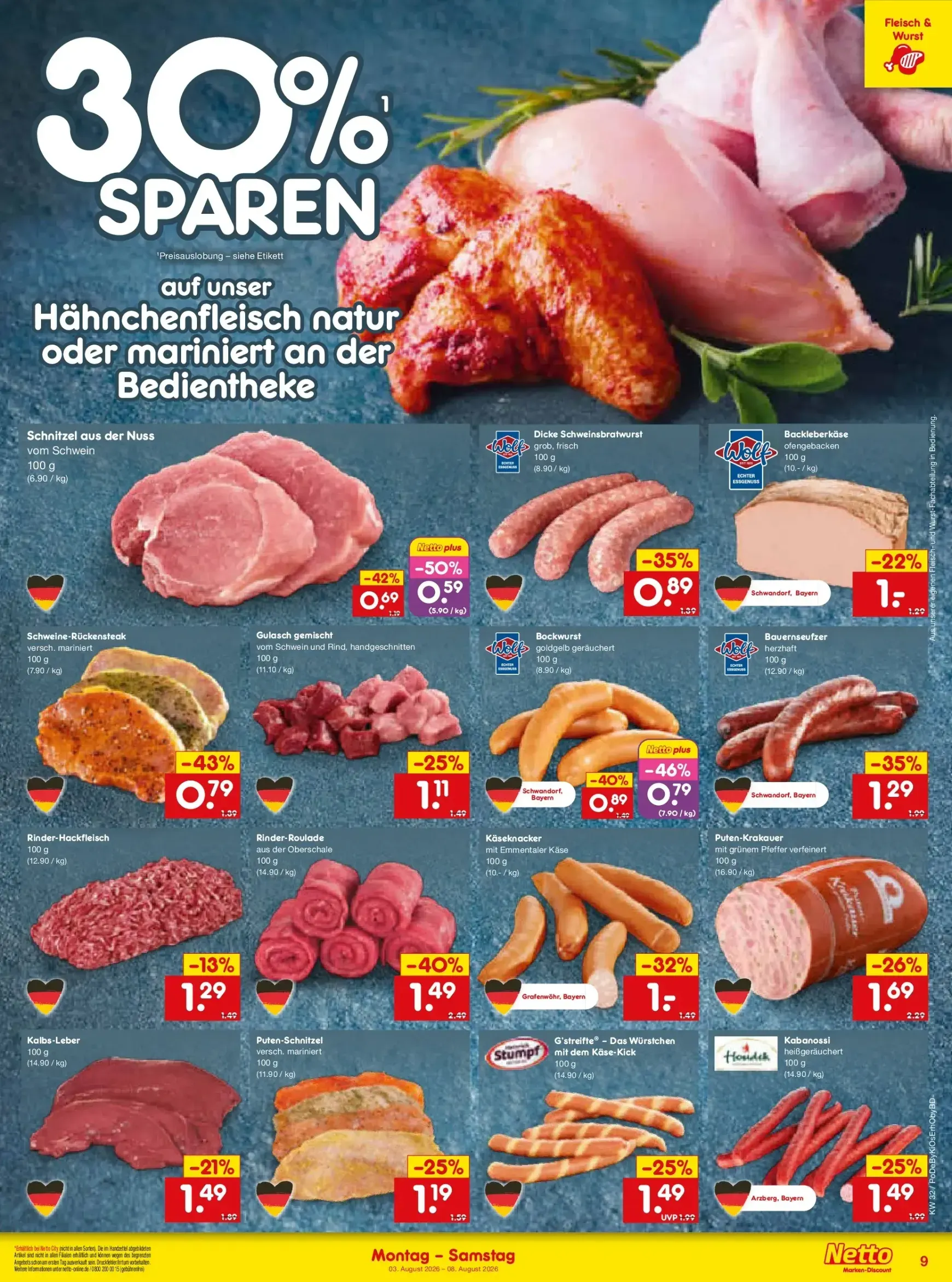 Netto Marken Discount - Super Wochenende Prospekt – von Donnerstag 06.08.2026 bis Samstag 08.08.2026 von 6. August bis 8. August 2026 - Prospekt seite 25