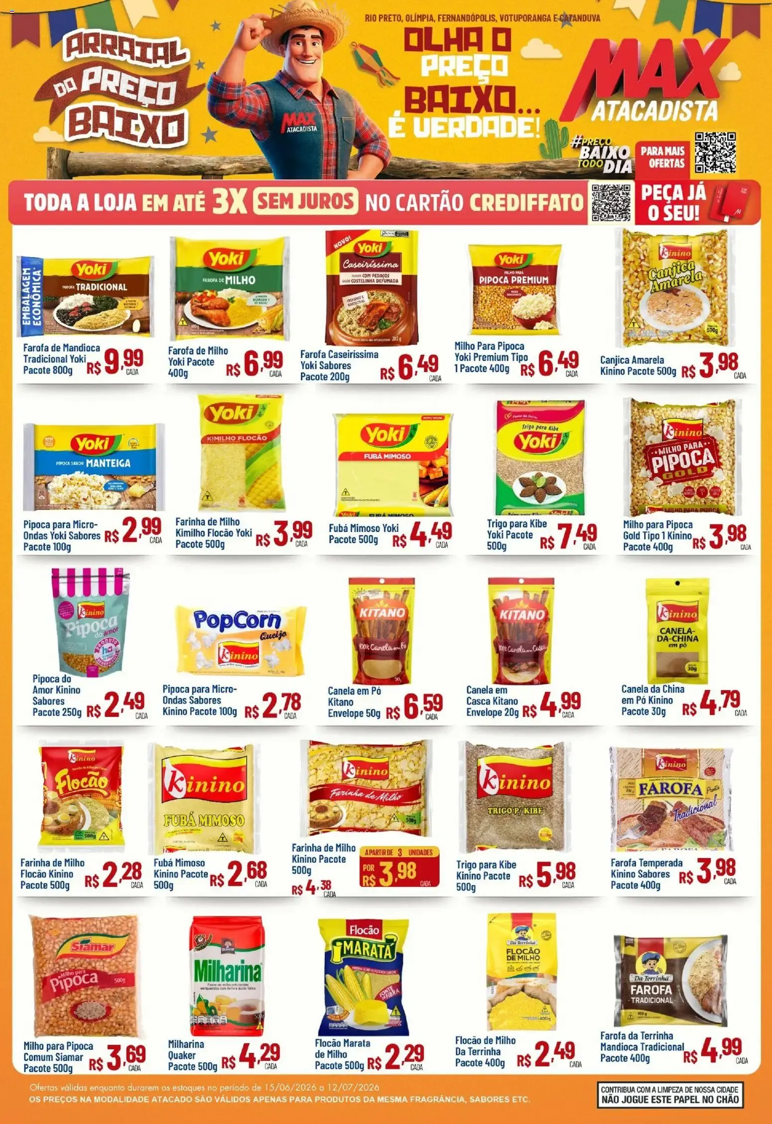 Encarte de Max Atacadista ofertas Preço Baixo de 15/06/2026 | Promoções Online 15 de junho até 12 de julho 2026 - Pagina 1