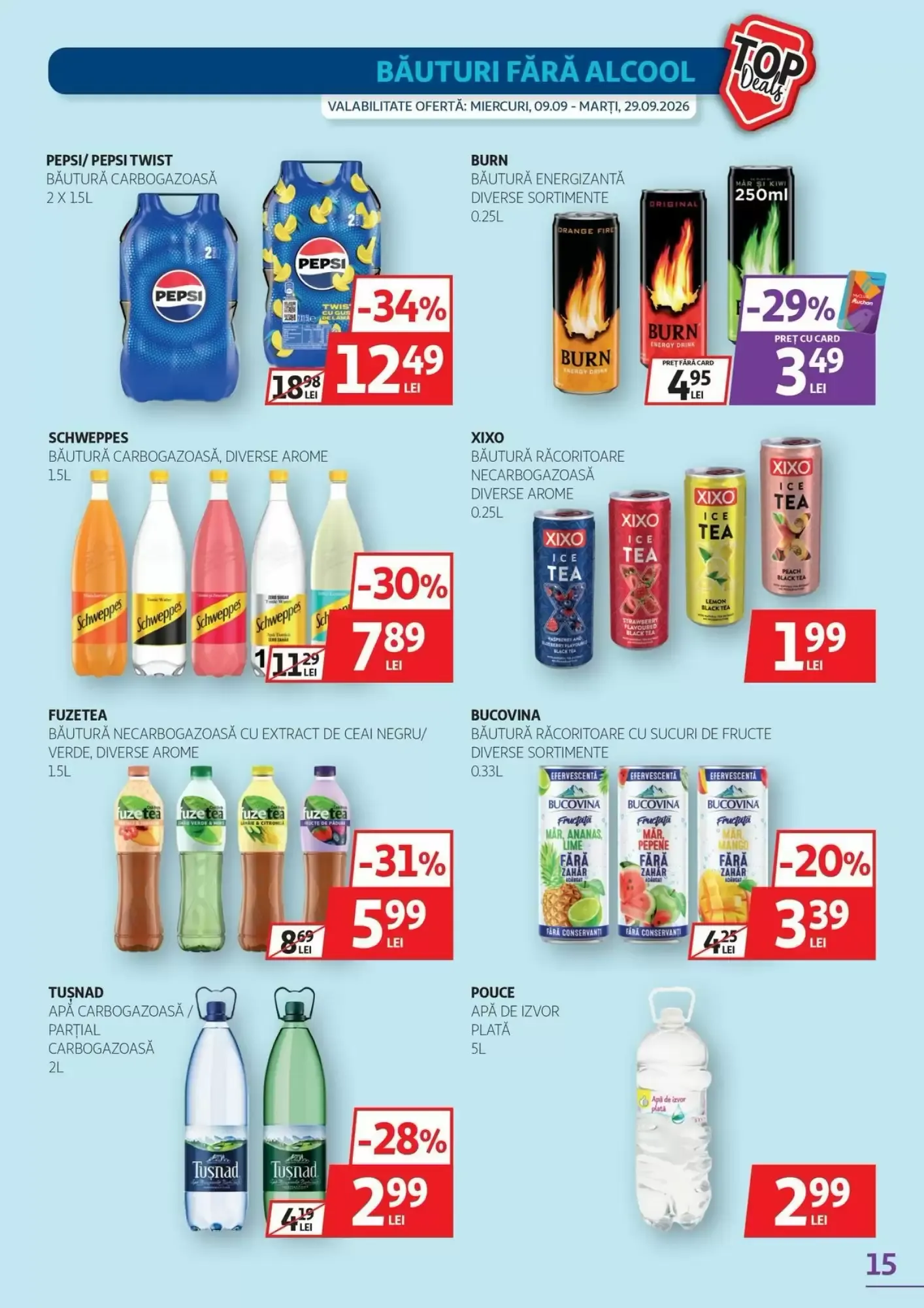Catalog Catalog Auchan de la 9 septembrie până la 29 septembrie 2026 - Revista Pagina 15