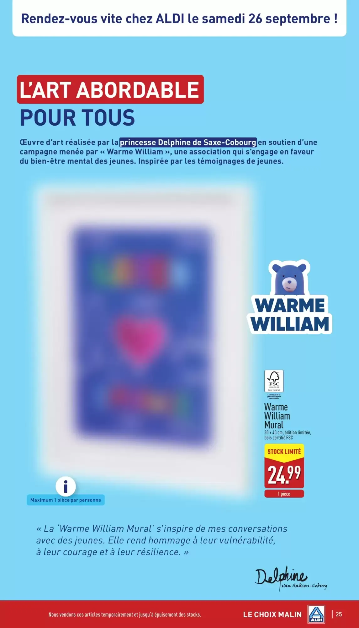 ALDI Dépliant du 21/09 au 26/09 van 21 september tot 26 september 2026 - folder pagina 25