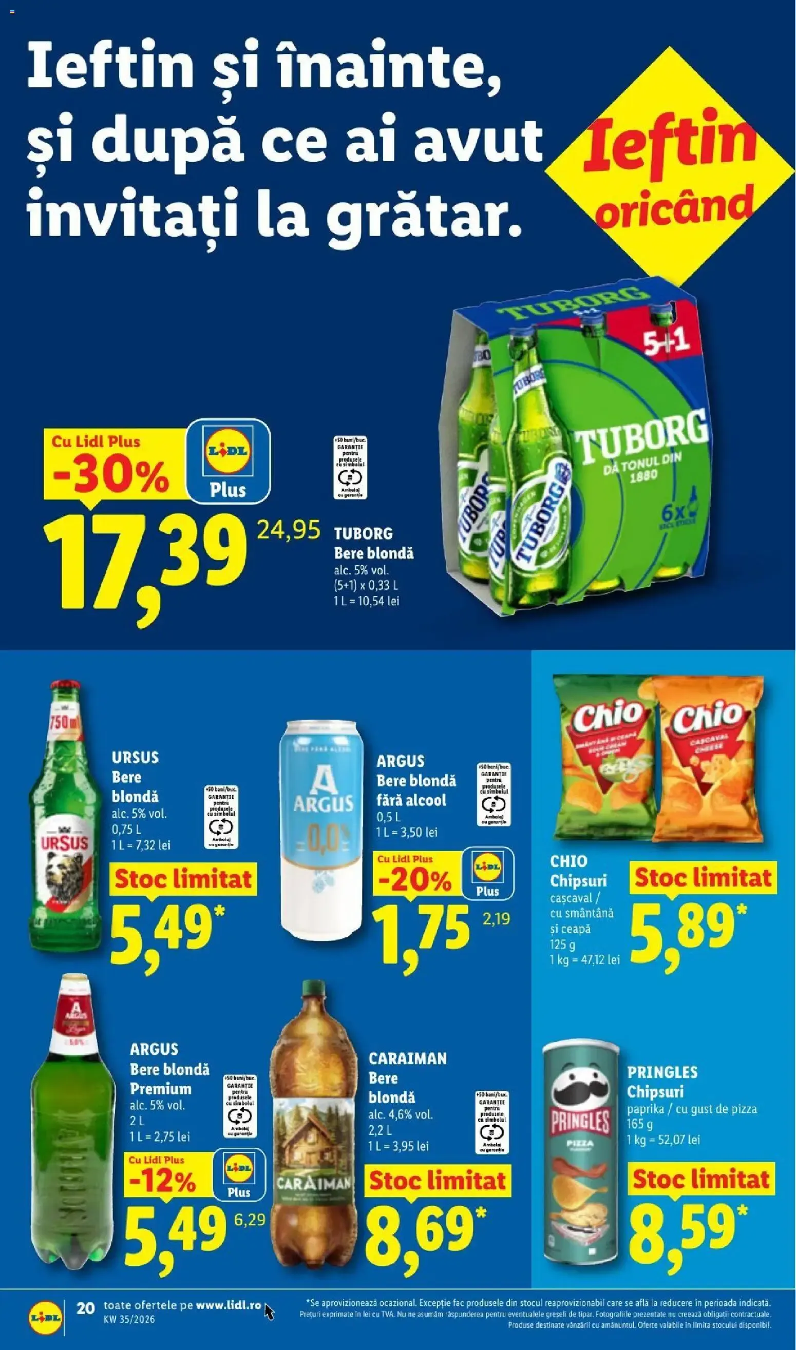 Catalog LIDL: Ieftin și înainte, și după ziua de salariu (Ofertas del 24 al 30 de agosto de 2026) de la 24 august până la 30 august 2026 - Revista Pagina 20