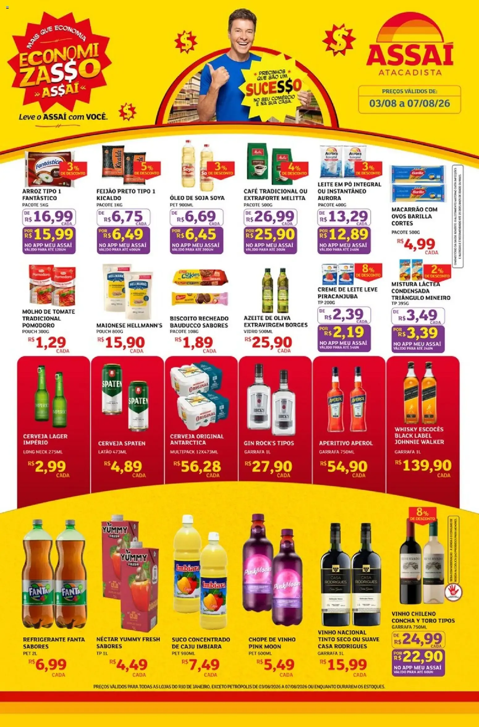 Encarte de Assaí Atacadista ofertas - RJ 3 de agosto até 7 de agosto 2026 - Pagina 1
