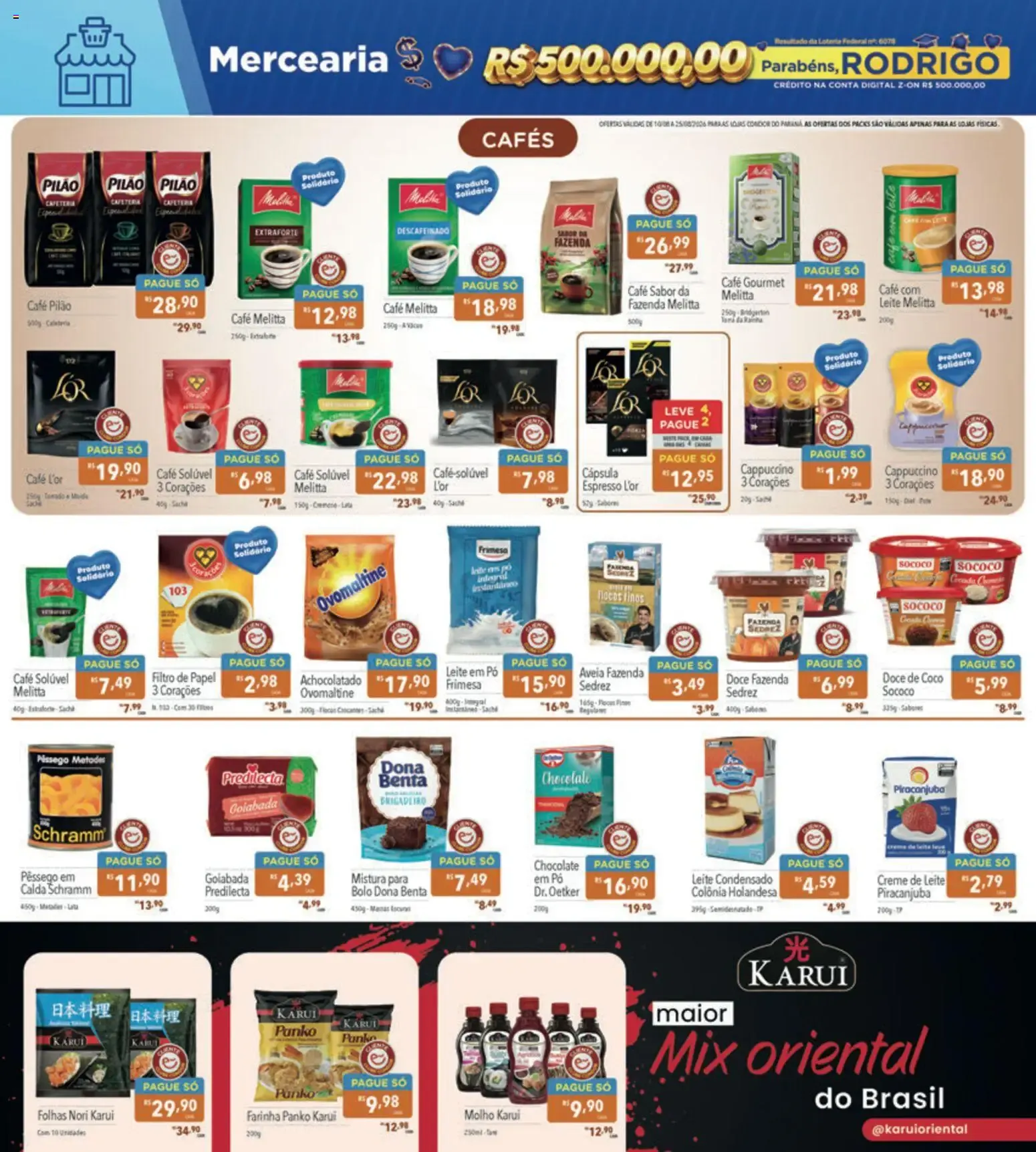 Encarte de Supermercados Condor ofertas Campanha Solidária de 10/08/2026 10 de agosto até 25 de agosto 2026 - Pagina 4