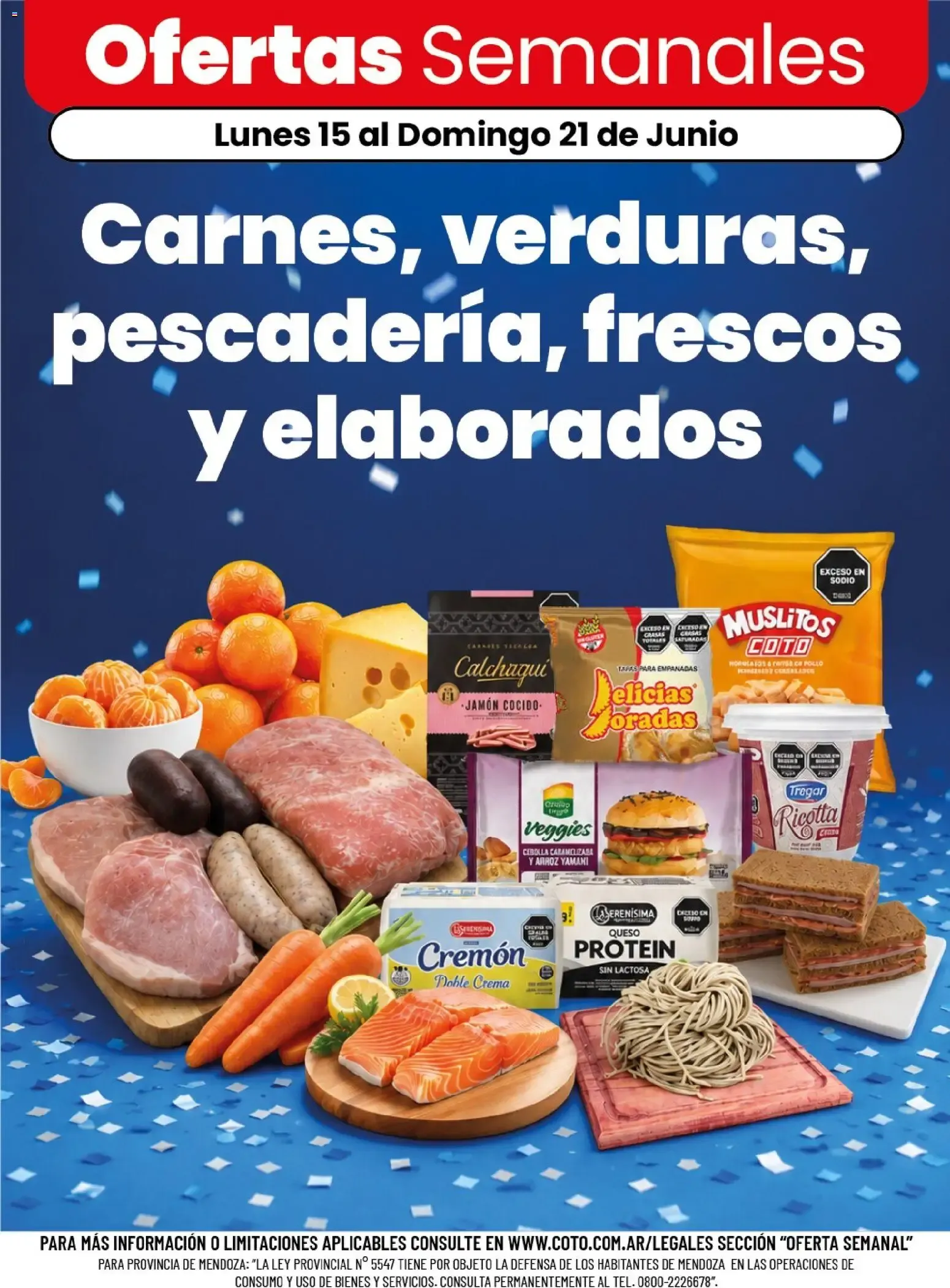 Ofertas de Coto - Carnes, verduras, pescadería, frescos y elaborados || del 15/06/2026 - 21/06/2026 || Descuentos 15 de junio al 21 de junio 2026 - Página 1 del catálogo