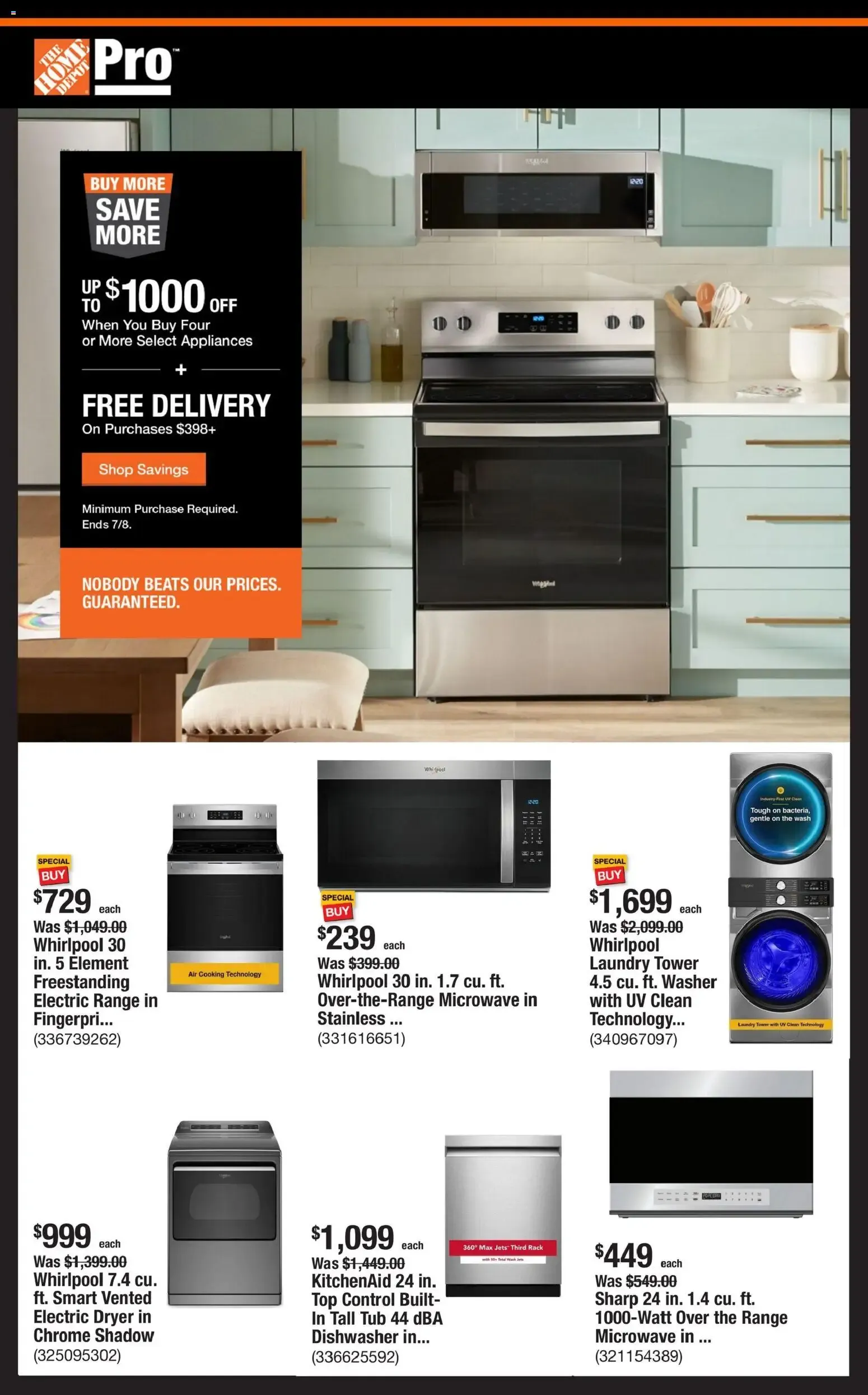Weekly ad Home Depot Weekly Ad from 06/29/2026 - Flyer from June 29 to July 8 2026 - Page 1