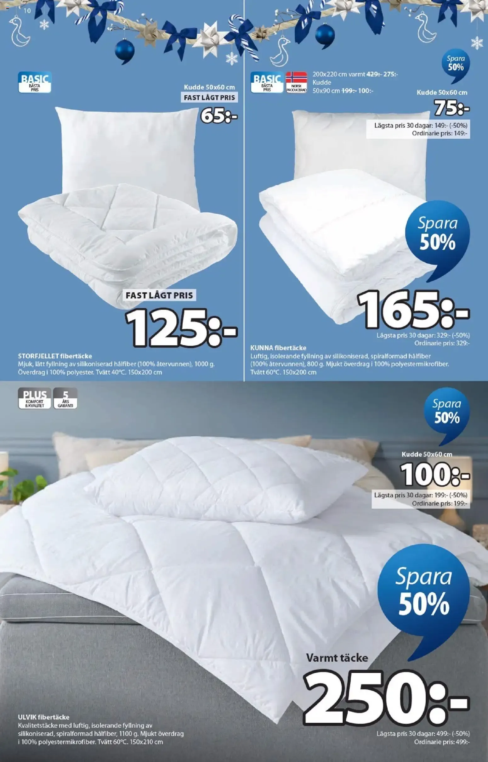 JYSK Scandinavian Sleeping & Living - Ett fantastiskt erbjudande för din jul från 19 oktober till 29 november 2026 - Reklamblad sidor 10