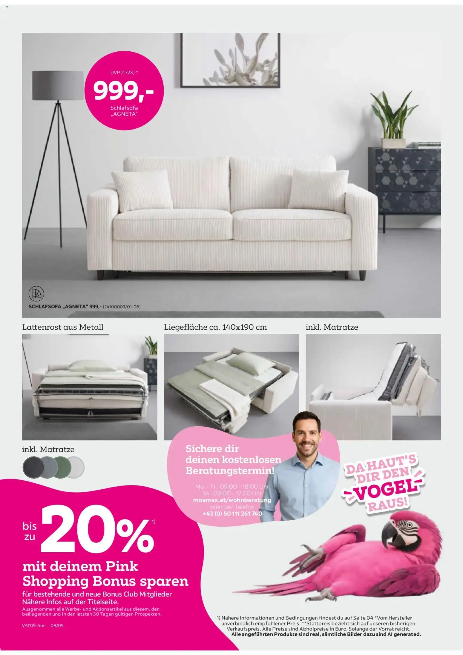 Pink Shopping? Da haut's dir den VOGEL raus! mit deinem Pink Shopping Bonus sparen von 22. September bis 28. September 2026 - Flugblätt seite 8