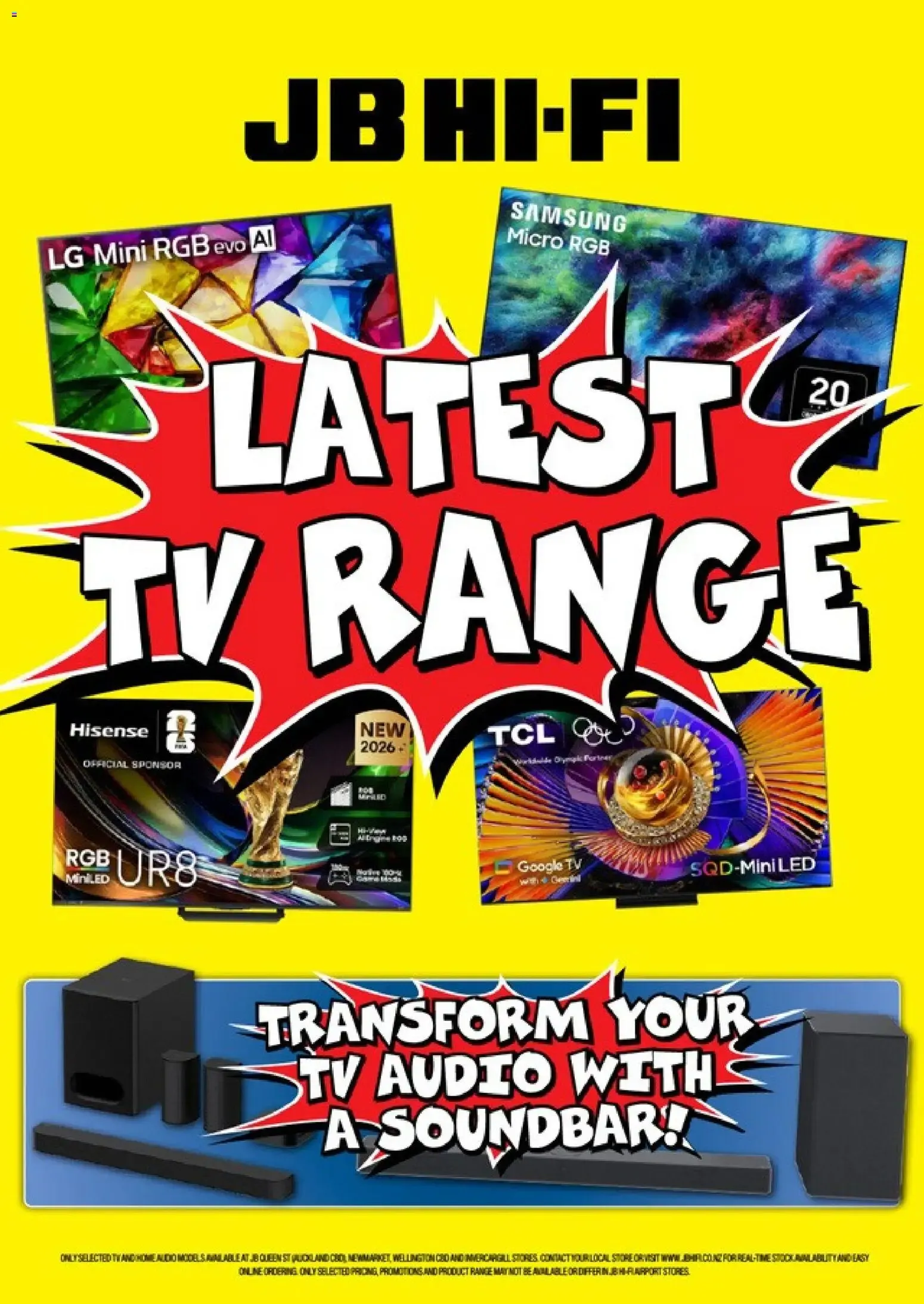 JB Hi-Fi Latest TV Range from 3 August to 31 October 2026 - Catalogue Page 1