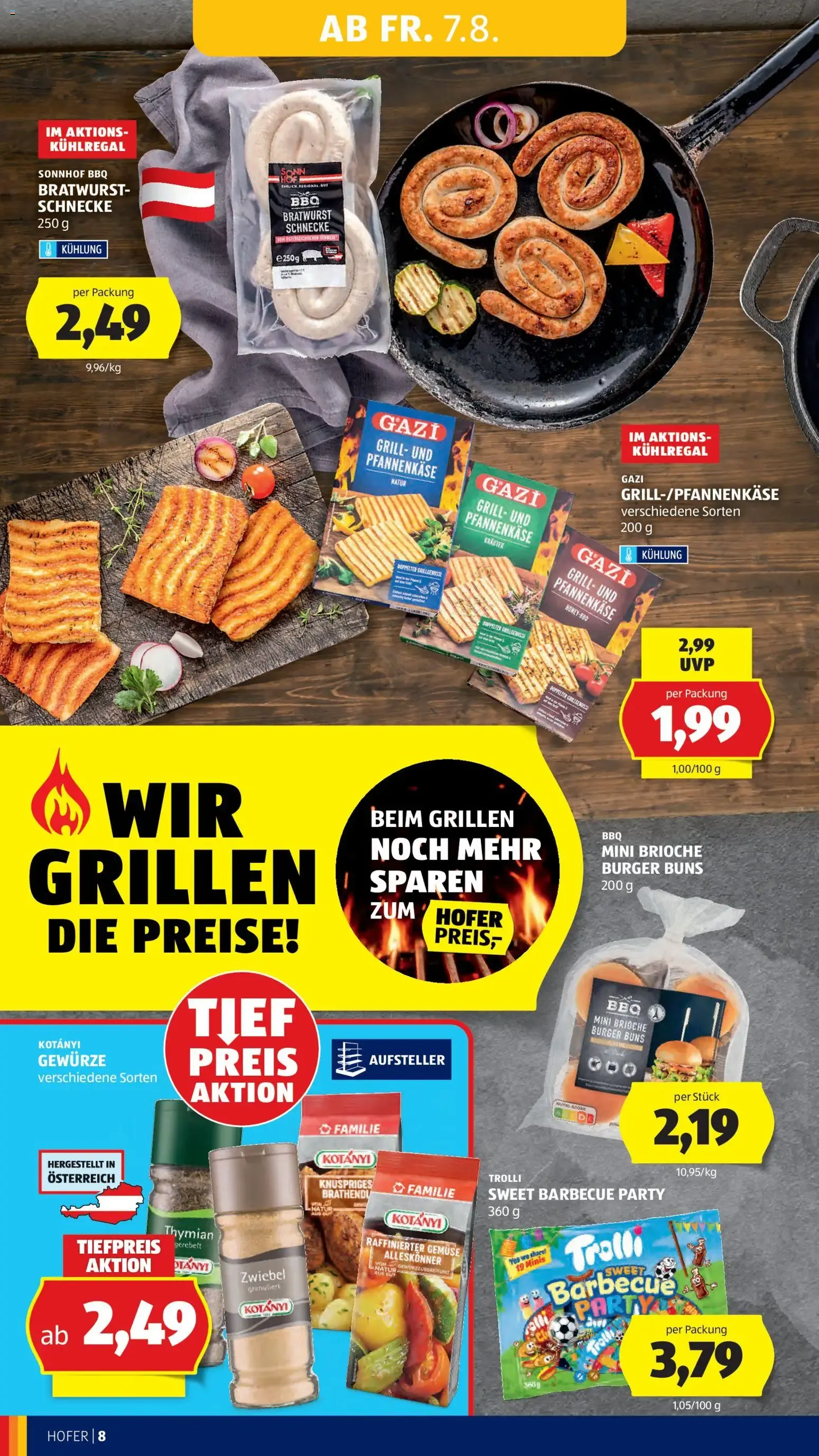 Hofer Flugblatt: Laufend Sparen en Sportartikeln y Bebidas von 7. August bis 13. August 2026 - Flugblätt seite 20
