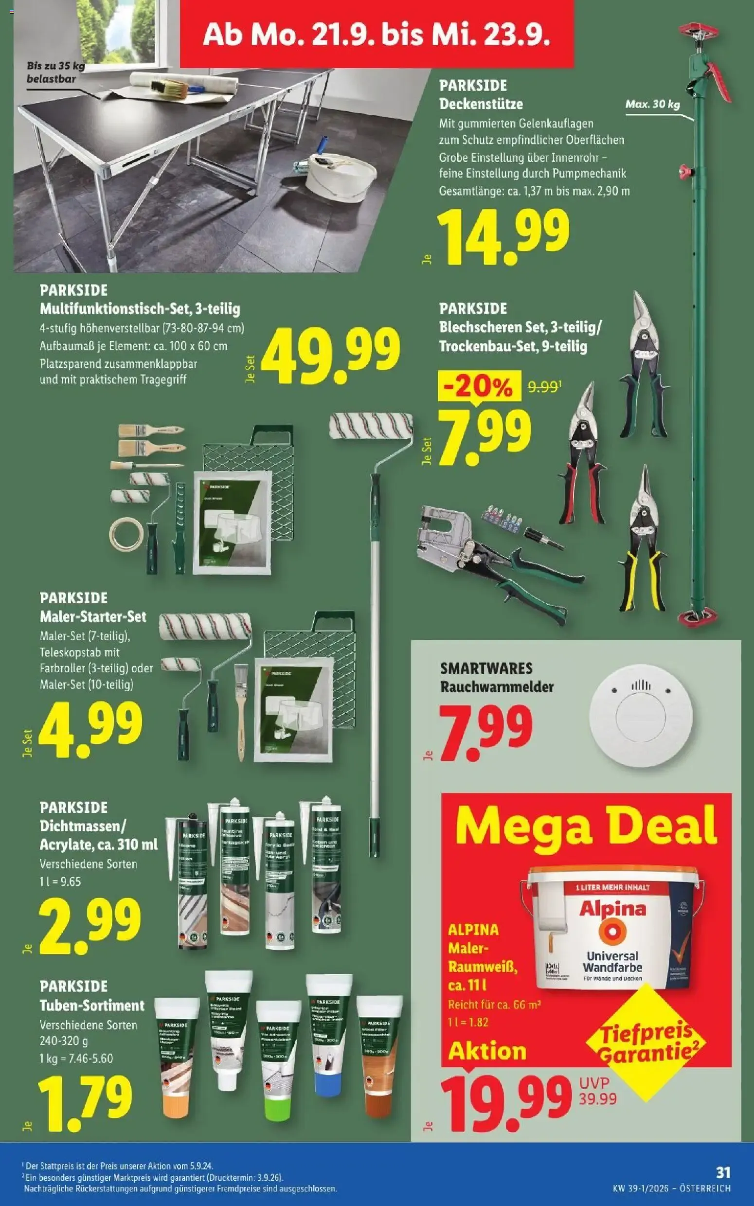 Lidl - Flugblatt ab 17.09.2026 - Angebote ab donnerstag von 17. September bis 19. September 2026 - Flugblätt seite  36