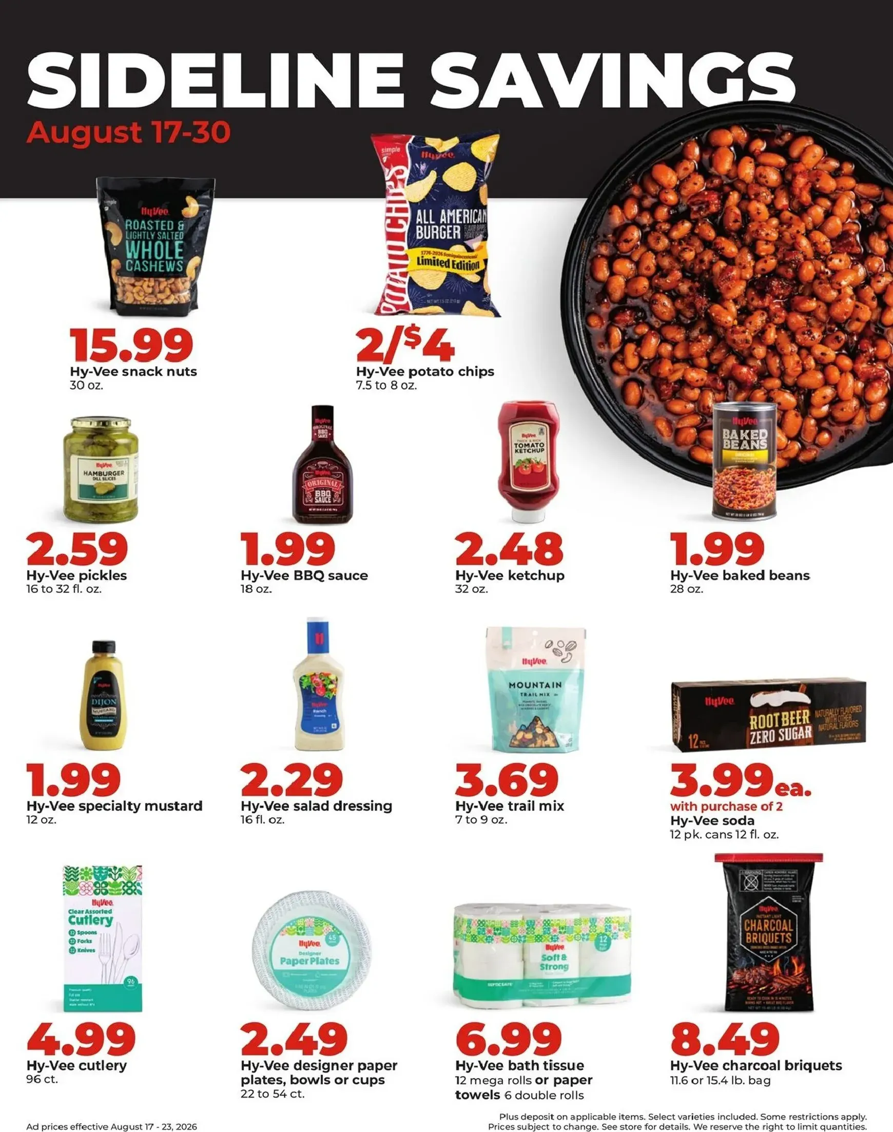 Weekly promotion Current Hy Vee leaflet valid from Monday 08/17/2026 to Sunday 08/23/2026 spanning from August 17 to August 23 2026 - Page 17 for Catalogue 365