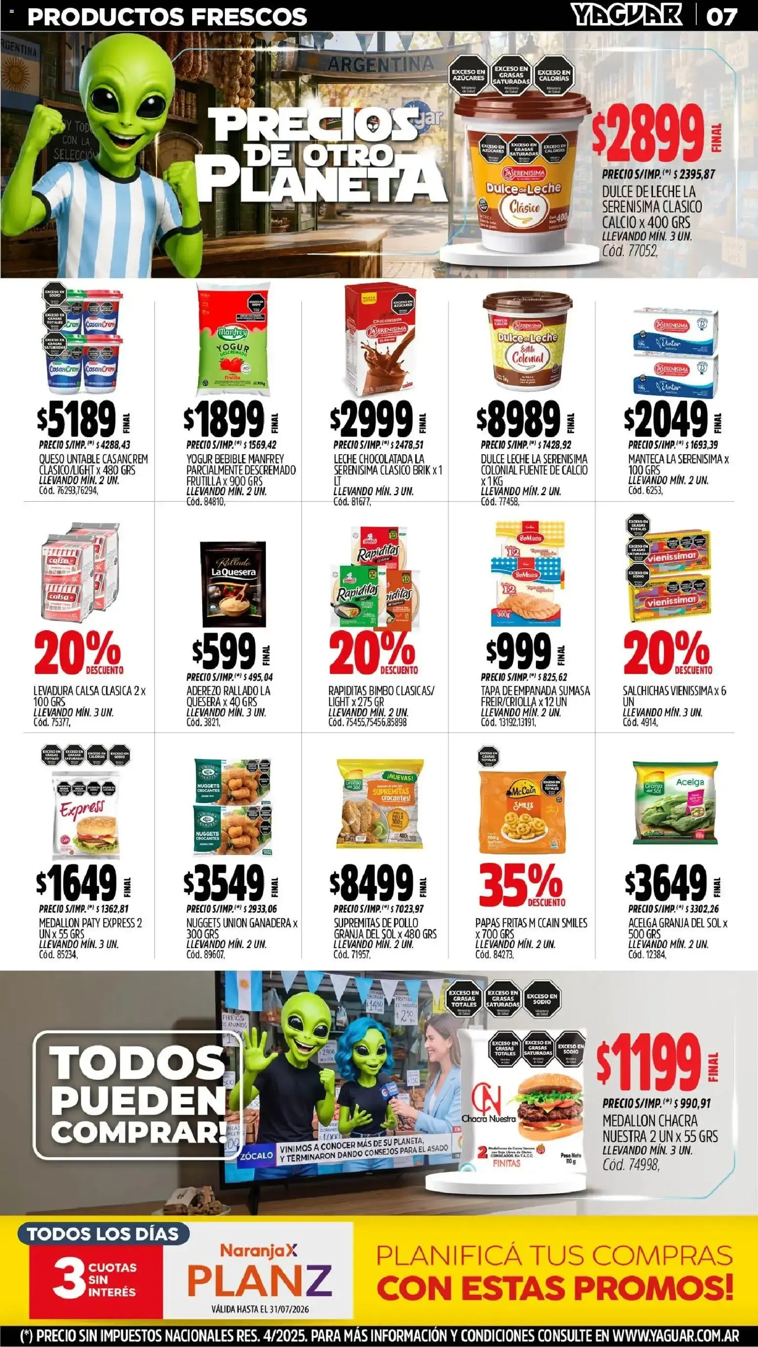 Ofertas de Yaguar - Oferta Semanal Chaco del 29/06/2026 - 04/07/2026 29 de junio al 4 de julio 2026 - Página 7 del catálogo