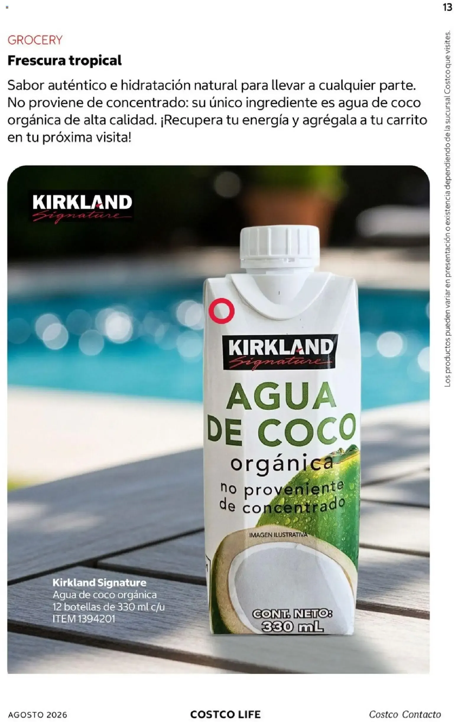 Catálogo de COSTCO Contacto 1 de agosto al 31 de agosto 2026 - Pagina 13