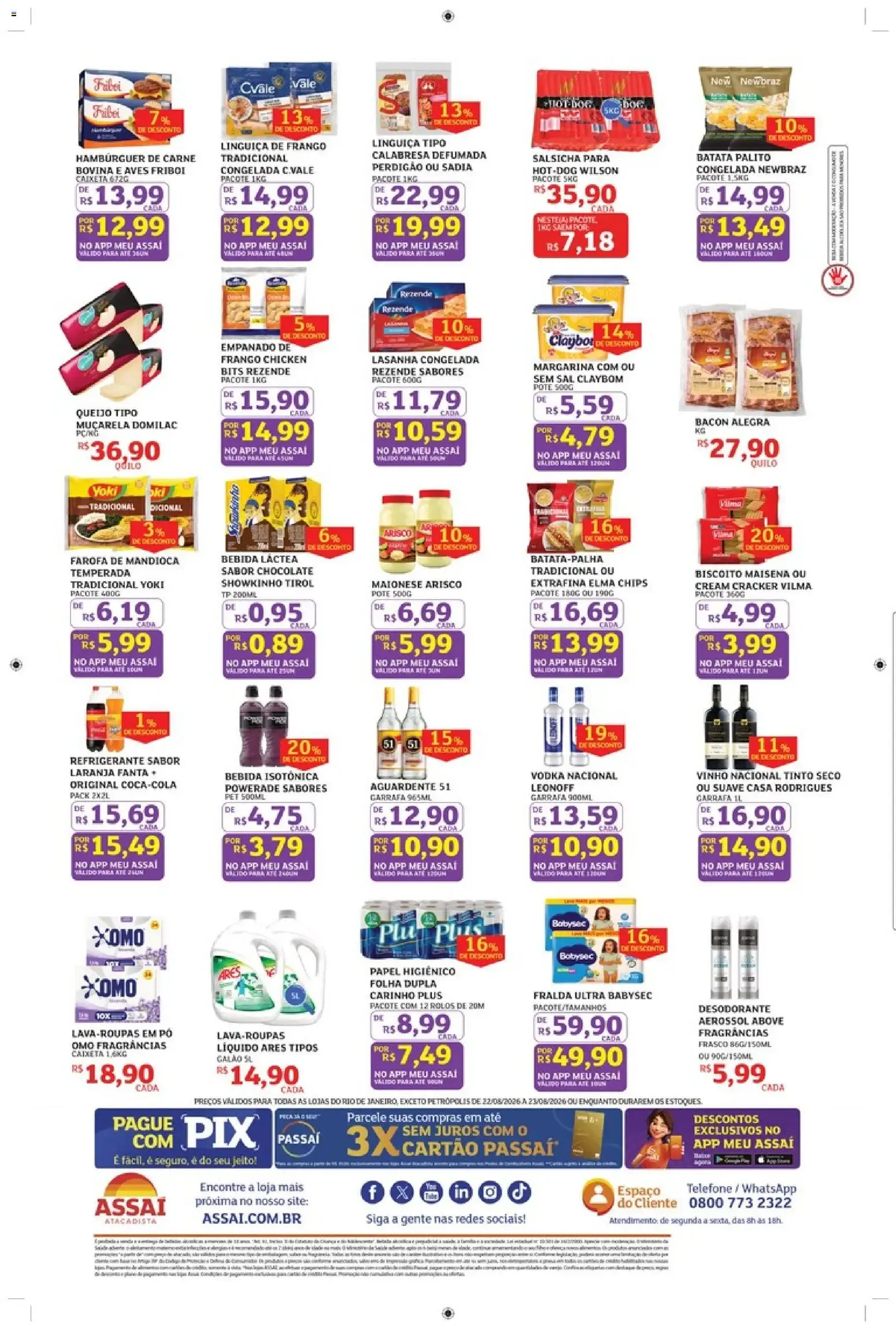 Encarte de Economizassô Assaí Atacadista 22 de agosto até 23 de agosto 2026 - Pagina 2