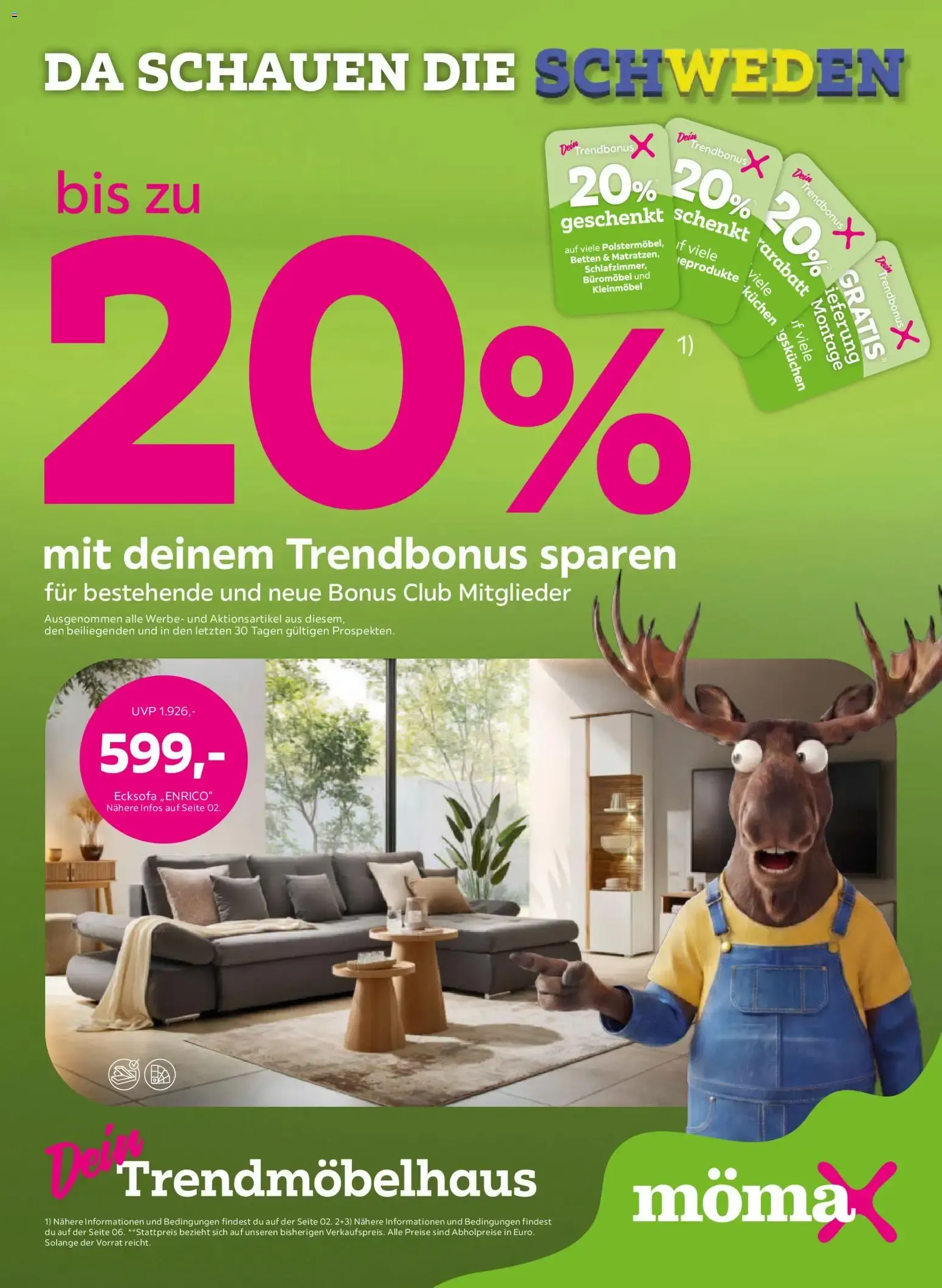 Mömax Trendbonus von 10. August bis 16. August 2026 - Prospekt seite 1