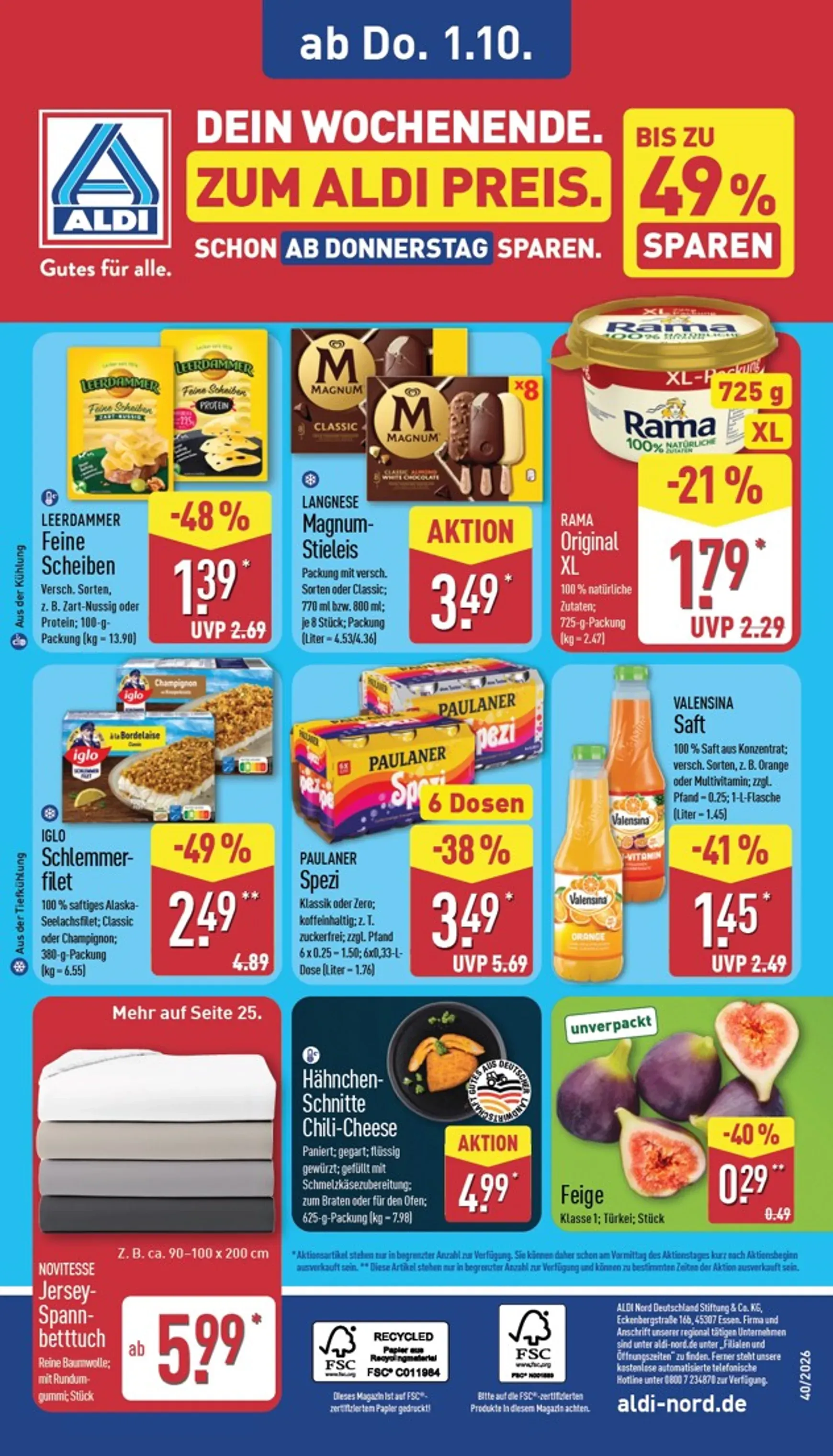 ALDI: XXL Zum Aldi Preis von 28. September bis 2. Oktober 2026 - Prospekt seite 32