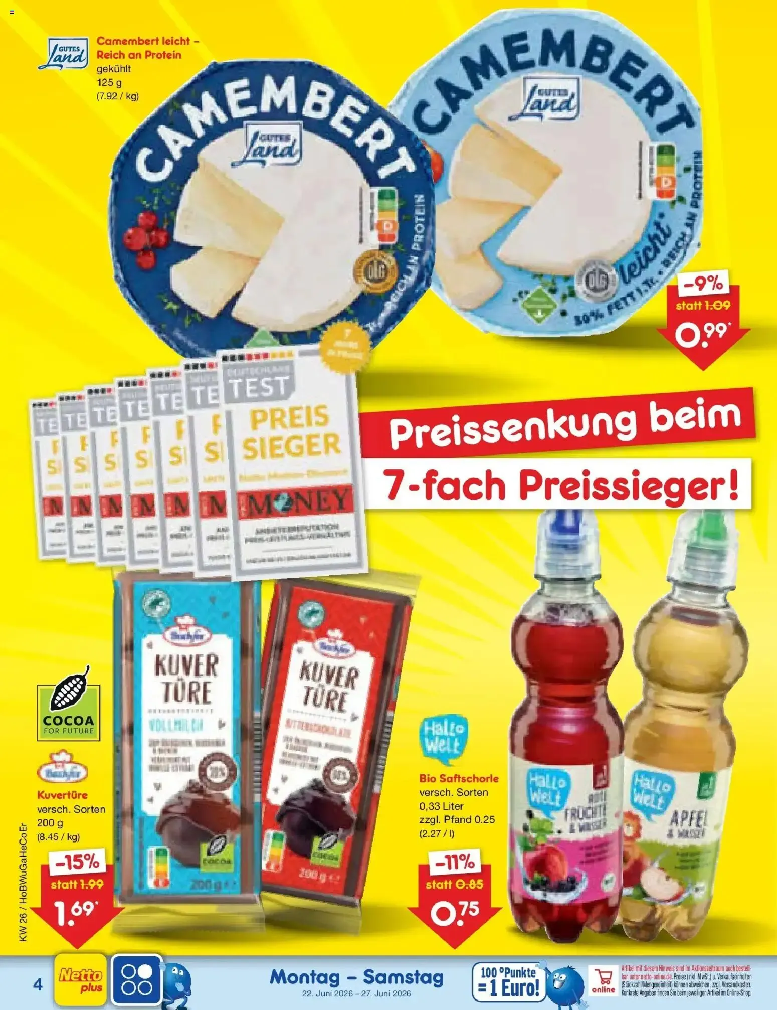 Netto Marken-Discount Prospekt Bitterfeld-Wolfen (ab 22.06.2026) » Angebote von 22. Juni bis 27. Juni 2026 - Prospekt seite 4