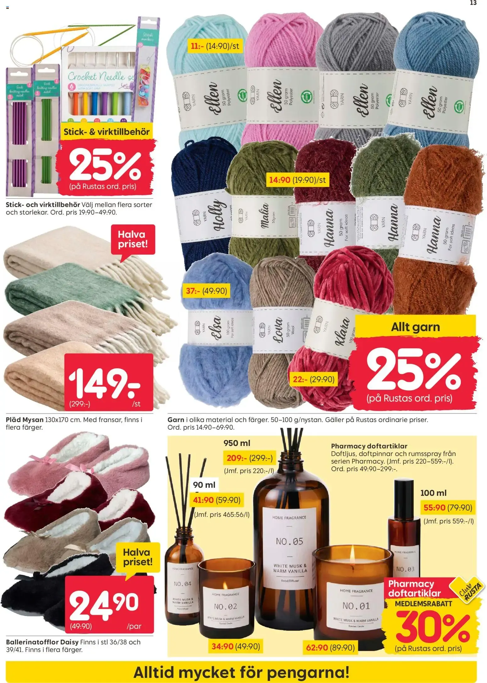 Rusta erbjudanden från 14/09/2026 - 20/09/2026 > Reklamblad nuvarande rabatter från 14 september till 20 september 2026 - Reklamblad sidor 13