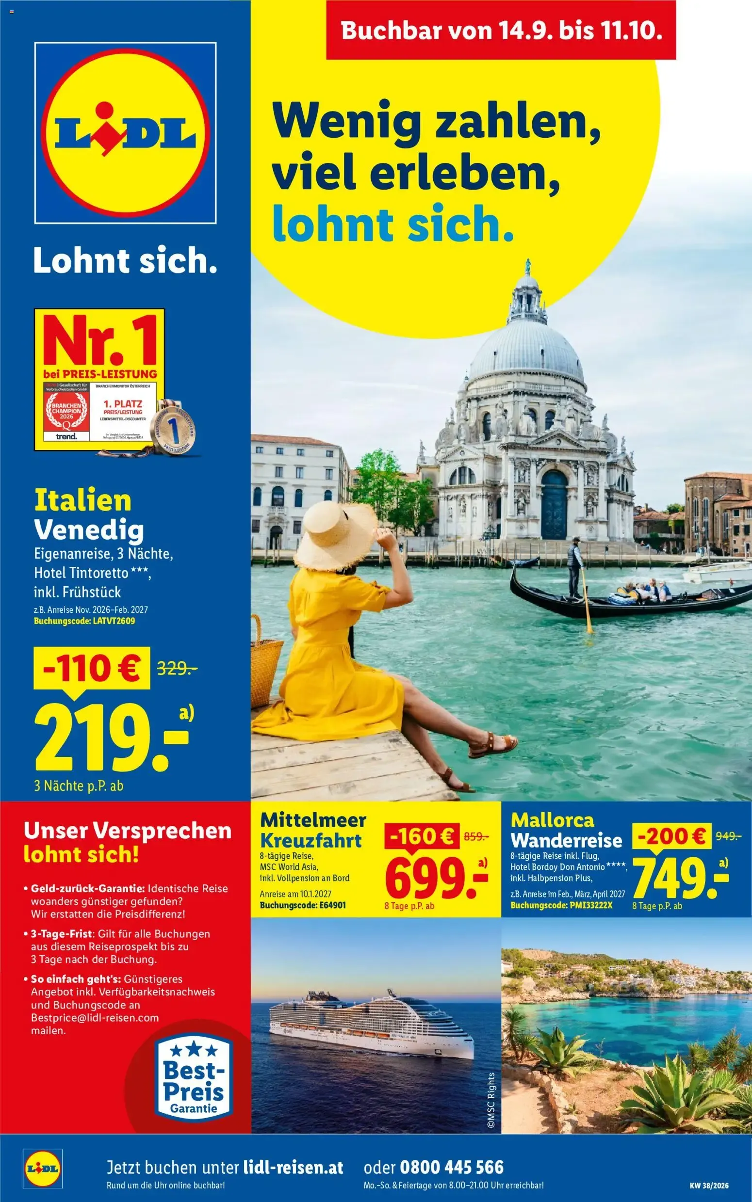 Lidl Sonderflyer Herbst ab 14.09.2026 - Angebote ab donnerstag von 14. September bis 11. Oktober 2026 - Flugblätt seite  1
