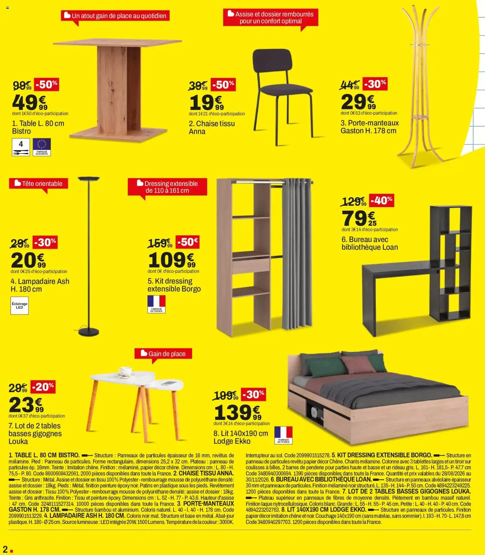 BUT Grand Destockage de Rentrée du 28 août au 21 septembre 2026 - Catalogue page 2