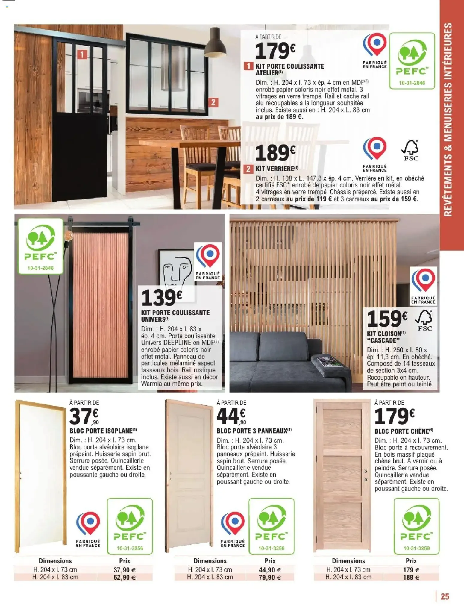 Brico E.Leclerc - Guide aménagement intérieur à partir du 06/01/2026 - promo en ligne du 6 janvier au 7 février 2026 - Catalogue page 25