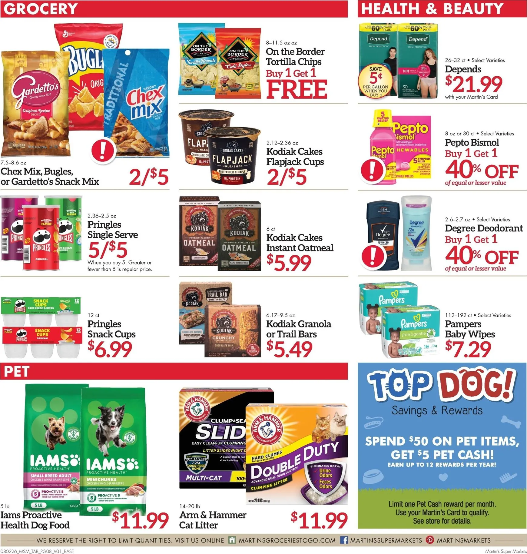 Weekly ad Current Martin's Super Markets leaflet valid from Sunday 08/02/2026 to Saturday 08/08/2026 from August 2 to August 8 2026 - Page 8