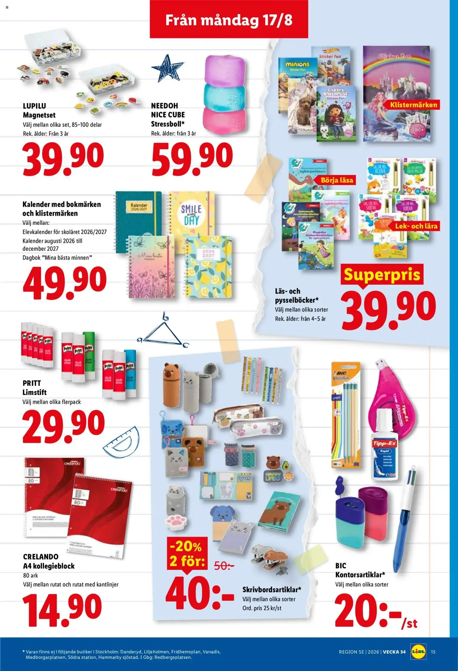 Lidl: Kvalitetssäkrade frukter och grönsaker. Det lönar sig. från 17 augusti till 23 augusti 2026 - Reklamblad sidor 18