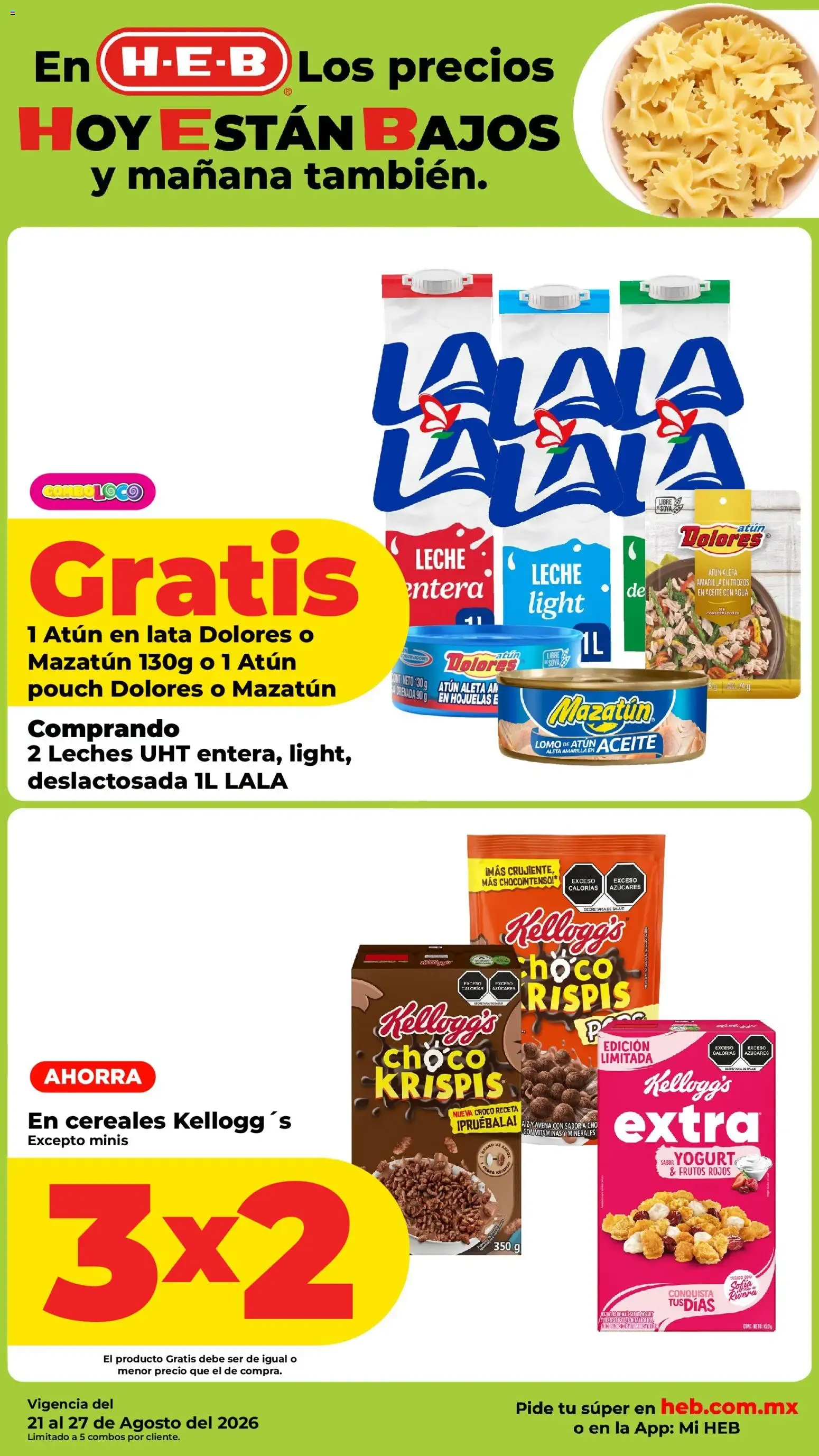 Catálogo de H-E-B folleto Los precios hoy están bajos (21/08/2026 - 27/08/2026) - catálogo en línea 21 de agosto al 27 de agosto 2026 - Pagina 3