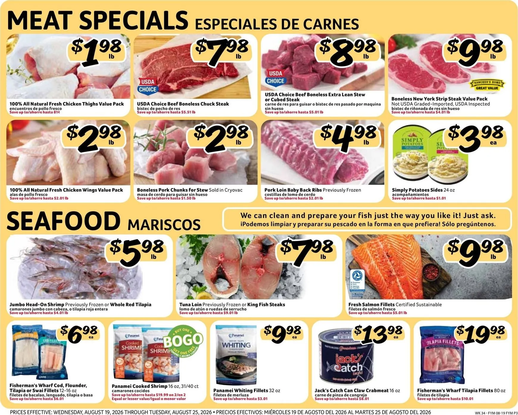 Weekly promotion Current Fresco y Más leaflet valid from Wednesday 08/19/2026 to Tuesday 08/25/2026 spanning from August 19 to August 25 2026 - Page 3 for Catalogue 365