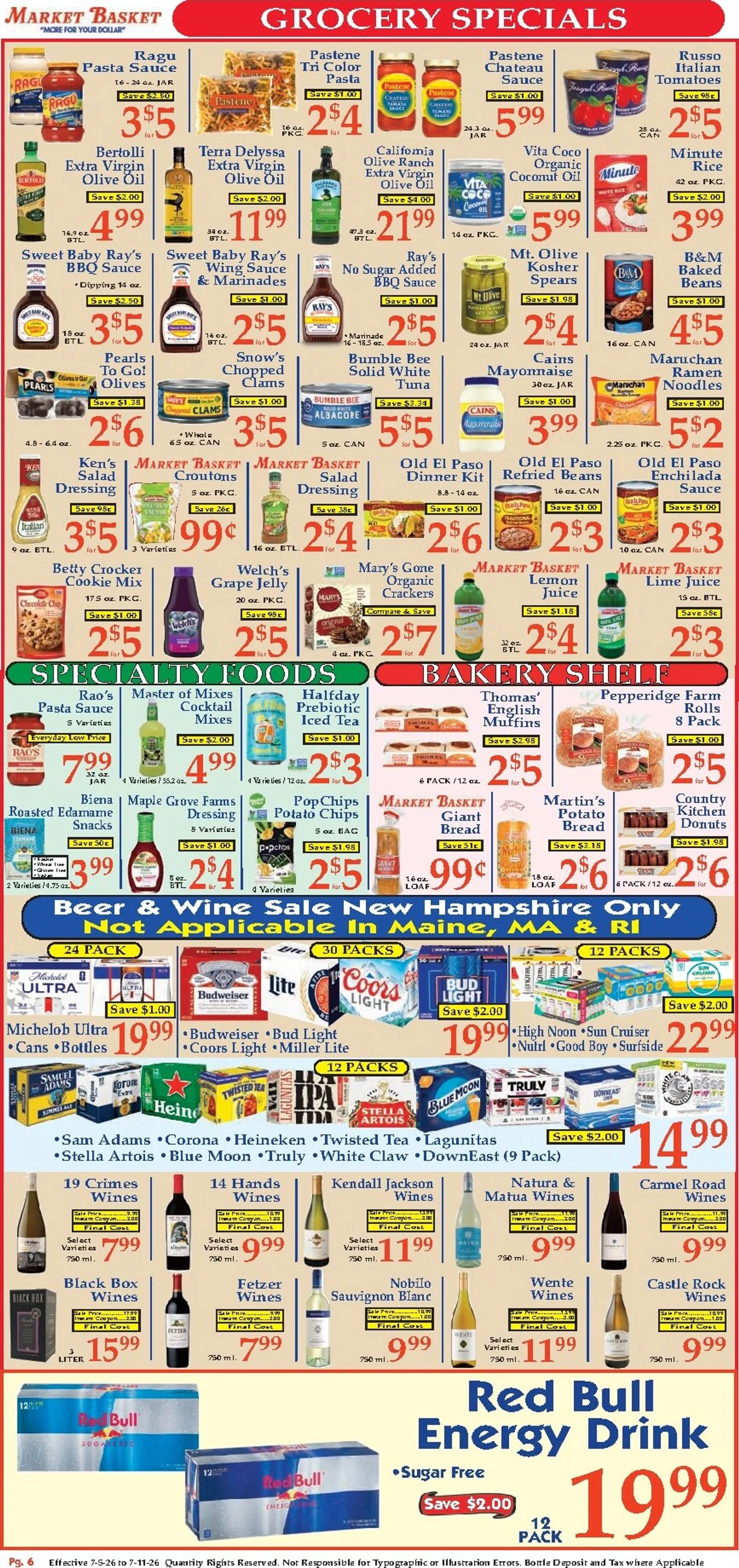 Weekly ad MARKET BASKET 'More for your Dollar' from July 5 to July 11 2026 - Page 6