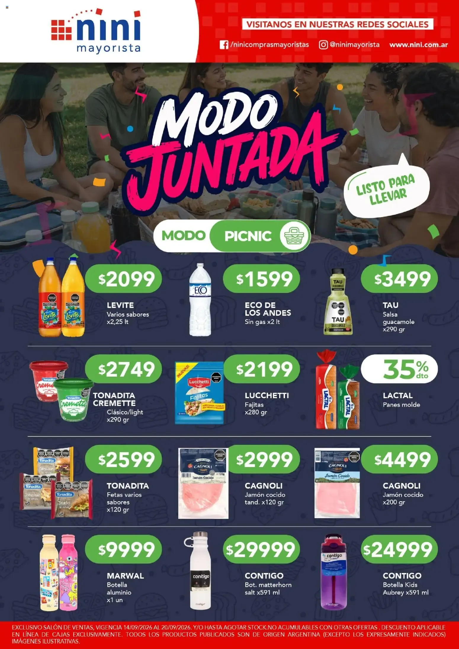 Ofertas de NINI Mayorista - Modo Juntada del 14/09/2026 - 20/09/2026 14 de septiembre al 20 de septiembre 2026 - Página 2 del catálogo