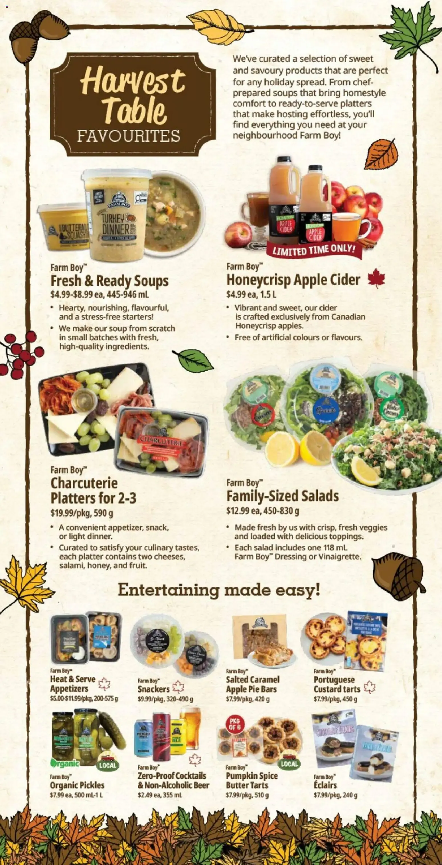 Farm Boy Harvest Table Favourites from October 8 to October 14 2026 - flyer page 5