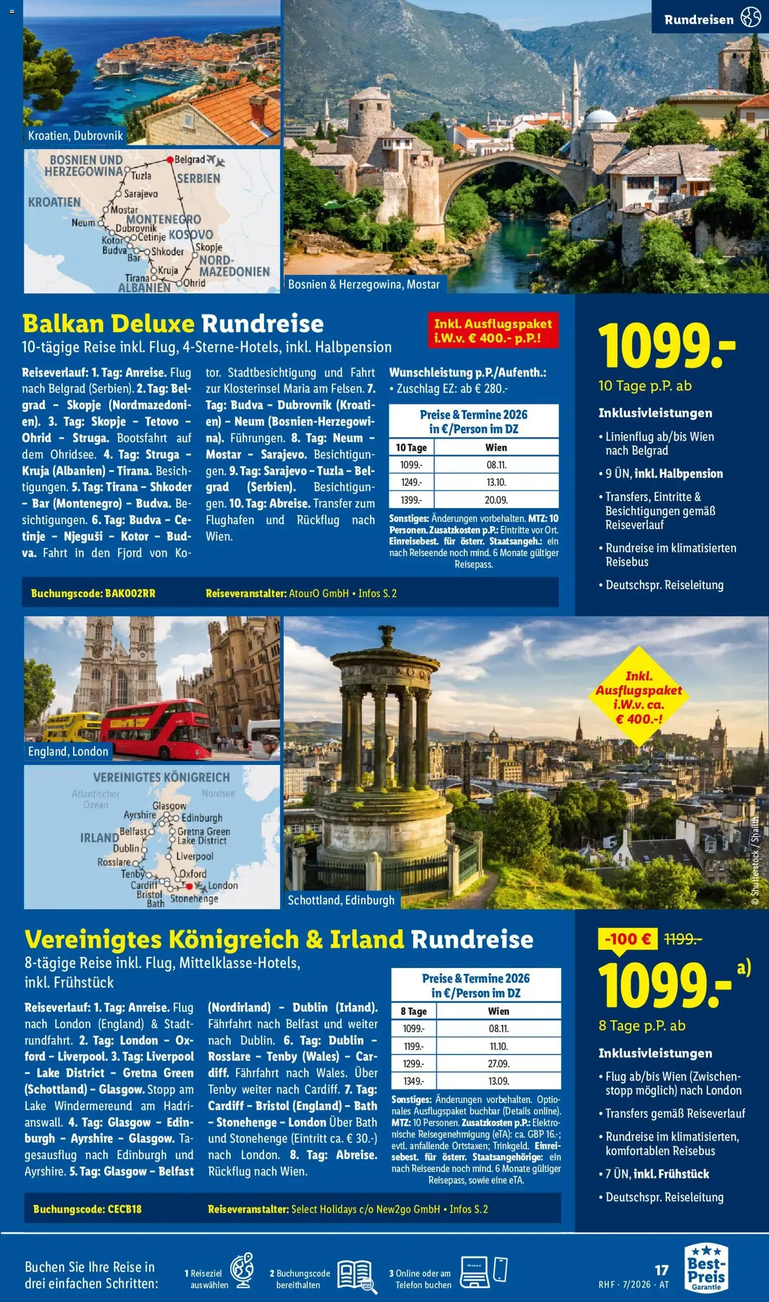 Lidl Traumurlaub - Buchbar von 1.7. bis 31.7. von 1. Juli bis 31. Juli 2026 - Flugblätt seite 15
