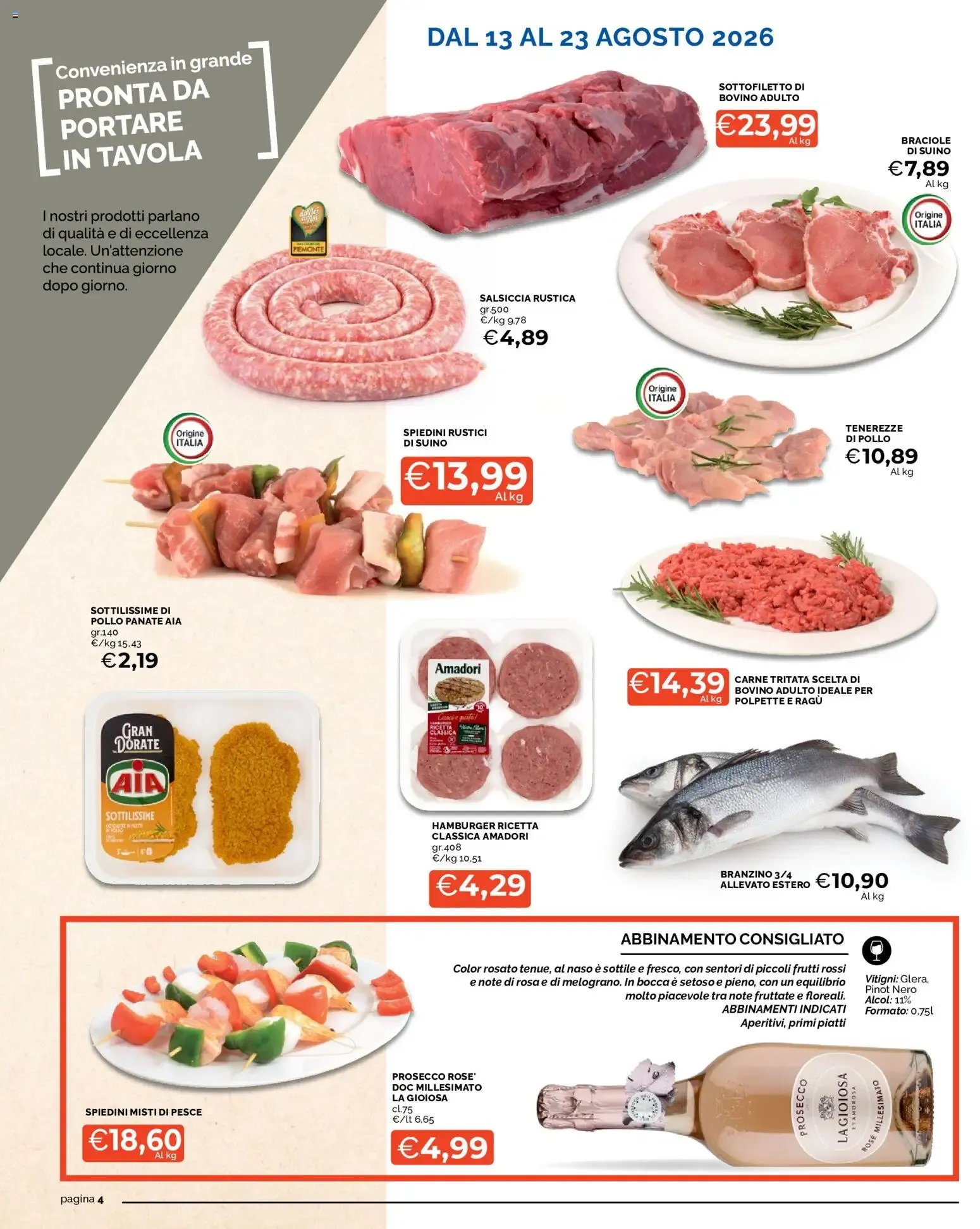 Mercatò volantino dal 13/08/2026 - online Offerte da 13 agosto a 23 agosto di 2026 - Pagina del volantino 4