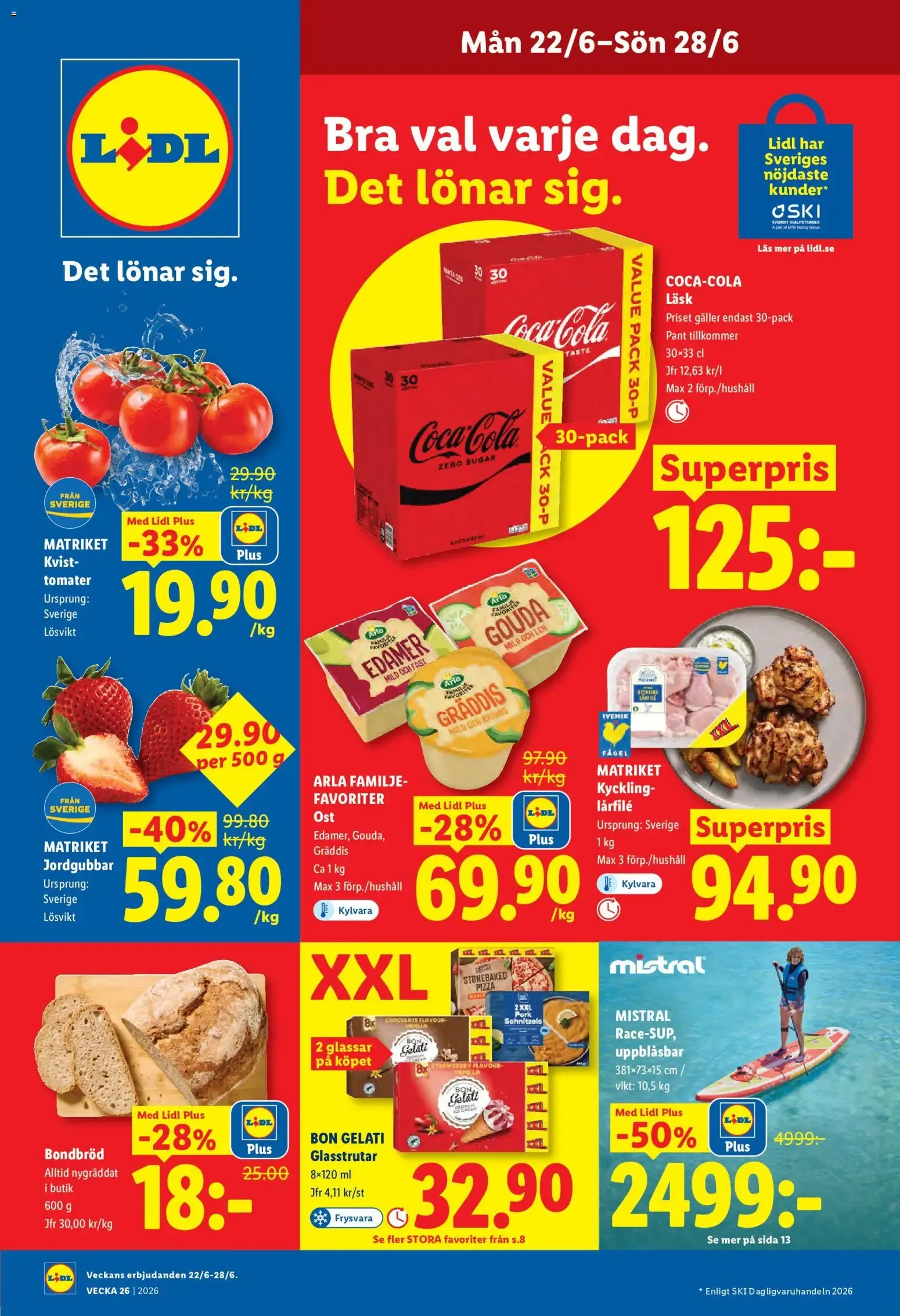 Lidl: Veckans erbjudanden 22/6-28/6 från 22 juni till 28 juni 2026 - Reklamblad sidor 1