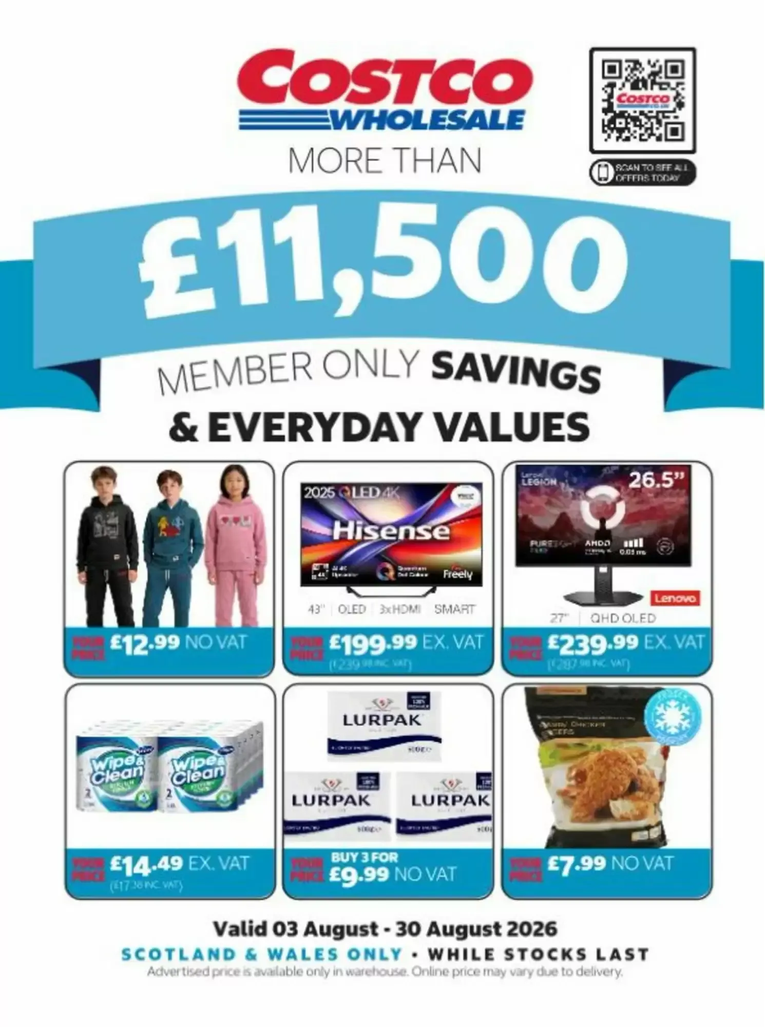 Costco leaflet from 3 August to 30 August 2026 - Catalogue Page 1