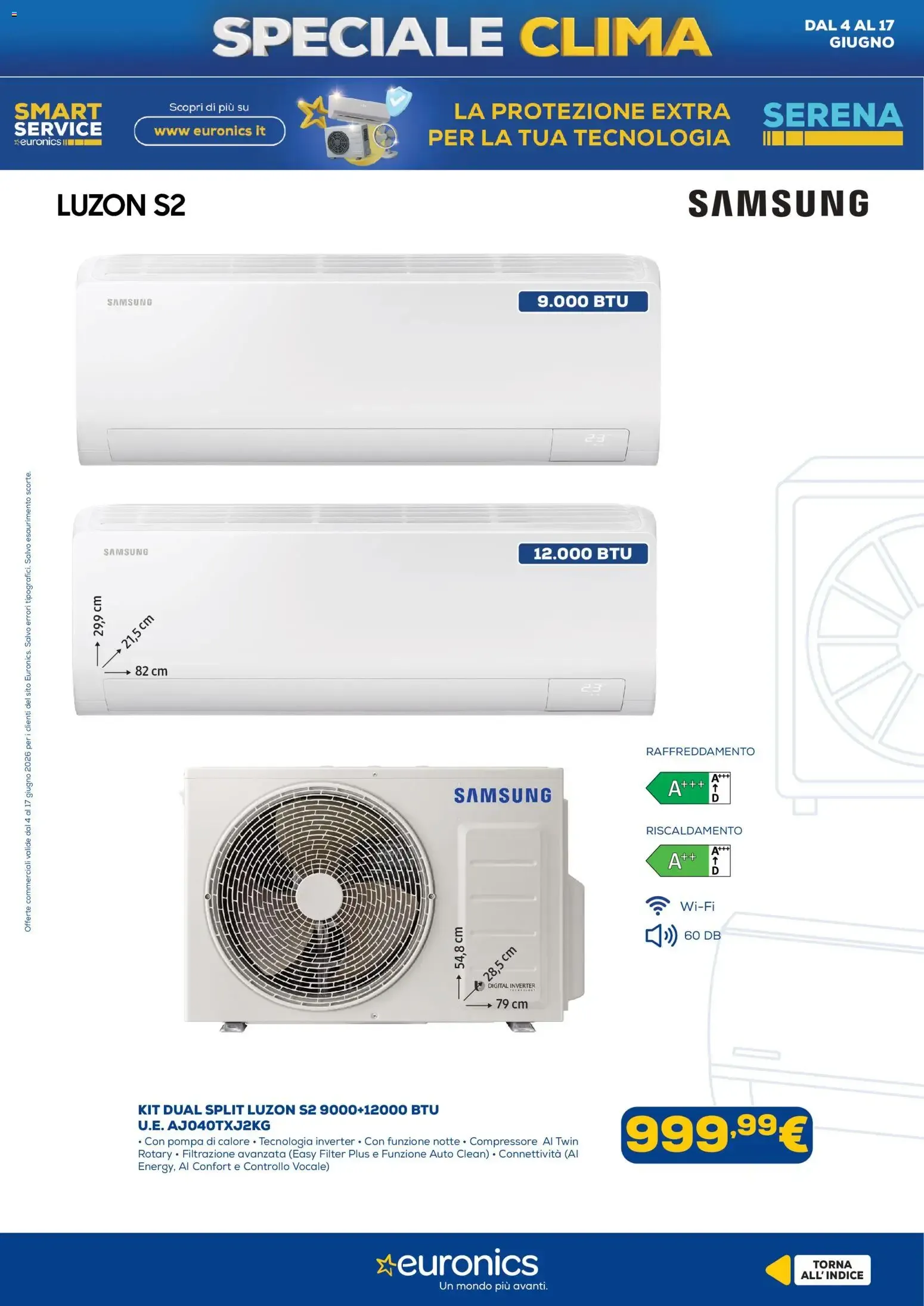 Speciale Clima Euronics: rinfresca casa con efficienza e stile da 4 giugno a 17 giugno di 2026 - Pagina del volantino 12
