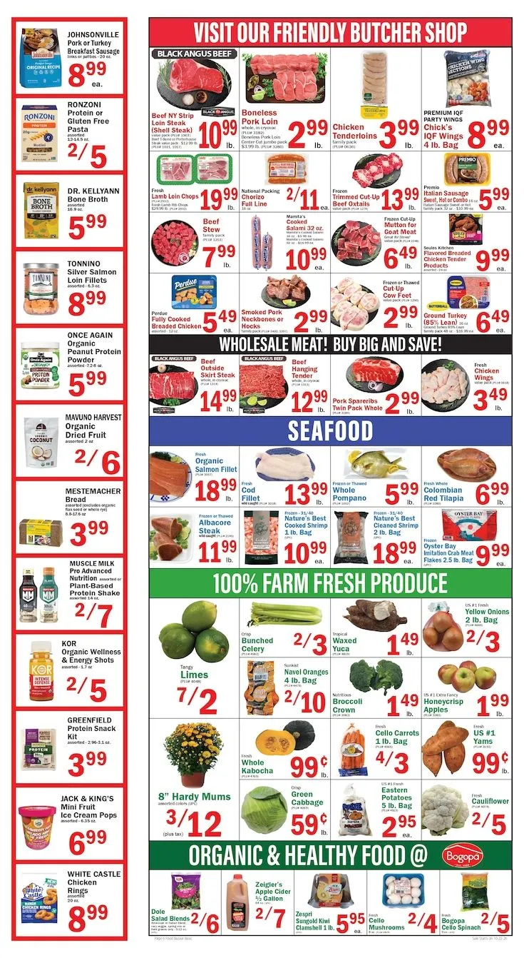 Weekly promotion Food Bazaar Supermarket Flyer spanning from October 22 to October 28 2026 - Page 6 for Catalogue 365