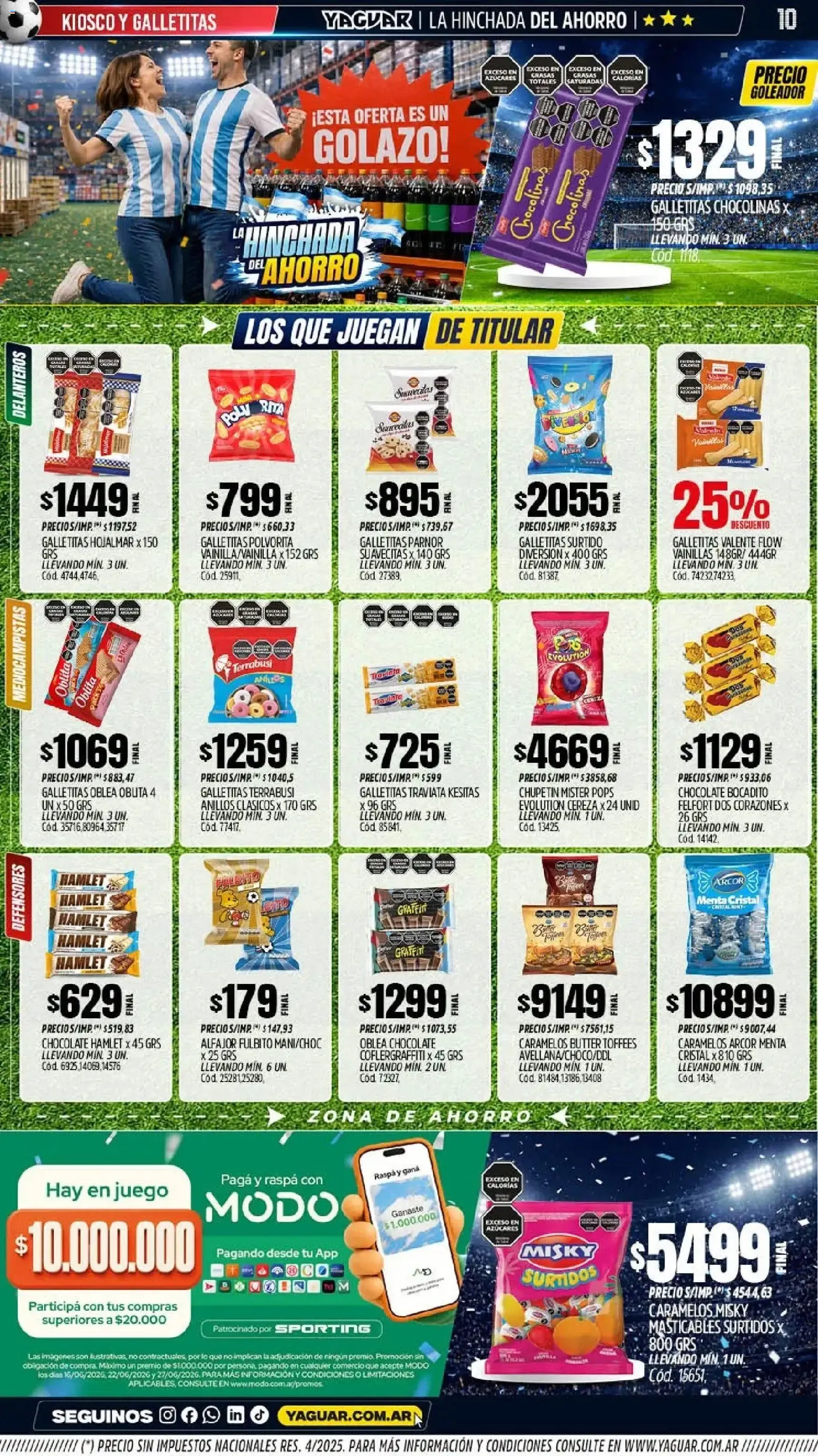 Ofertas de Mayorista Yaguar - La Hinchada del Ahorro 15 de junio al 20 de junio 2026 - Página 9 del catálogo