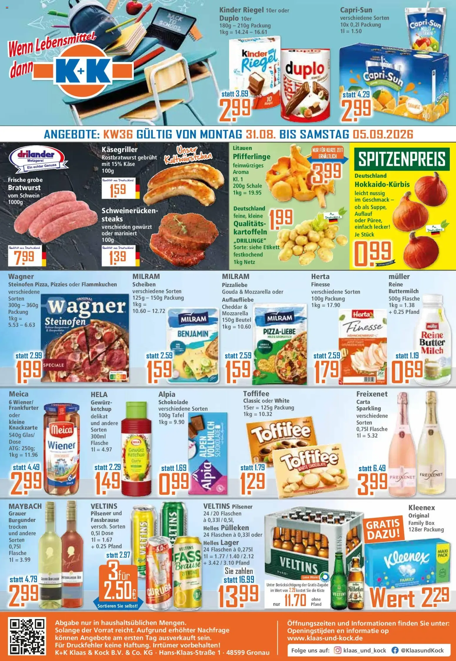Klaas & Kock Prospekt (ab 31.08.2026) zum Blättern von 31. August bis 5. September 2026 - Prospekt seite 1