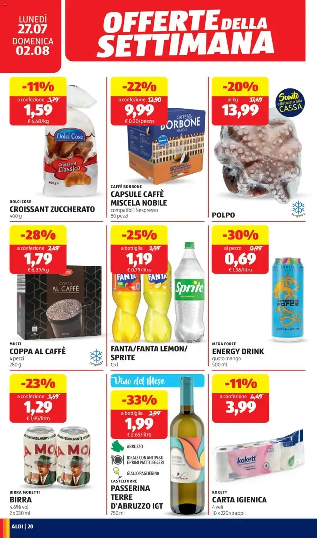 Aldi volantino - scopri il nuovo volantino valido dal 27/07/2026 ⭐️ da 27 luglio a 2 agosto di 2026 - Pagina del volantino 20