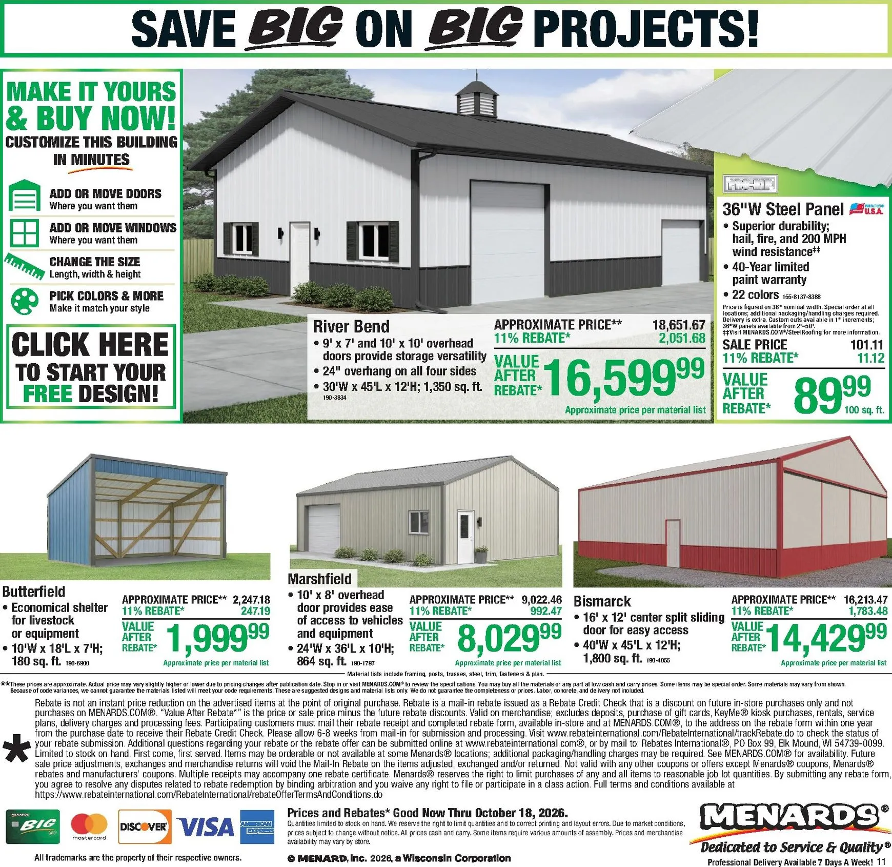 Weekly ad Menards - 11% Rebate on Everything! from October 8 to October 18 2026 - Page 15