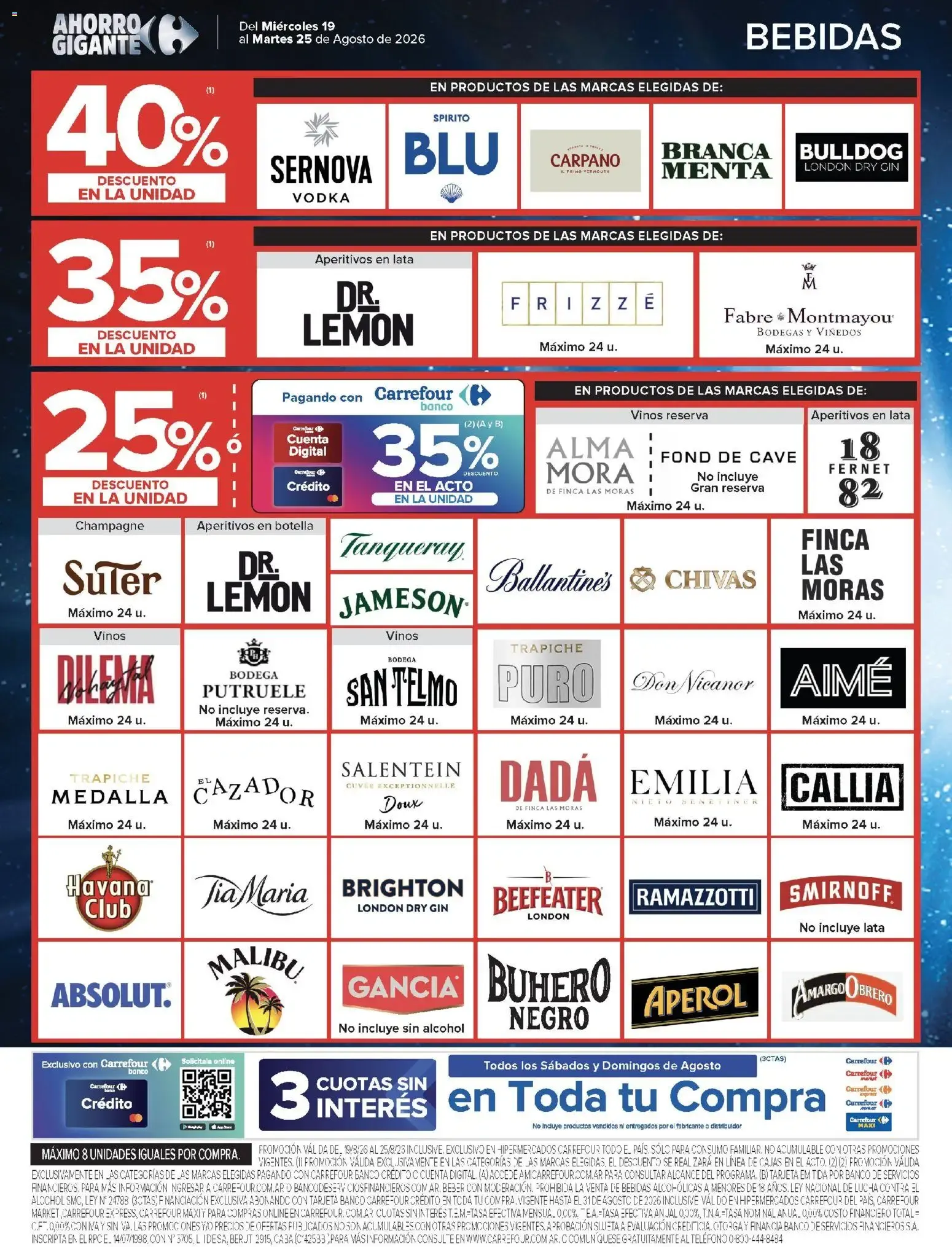 Ofertas de Carrefour Ahorro Gigante: Ofertas Hiper y Market 19 de agosto al 25 de agosto 2026 - Página 13 del catálogo