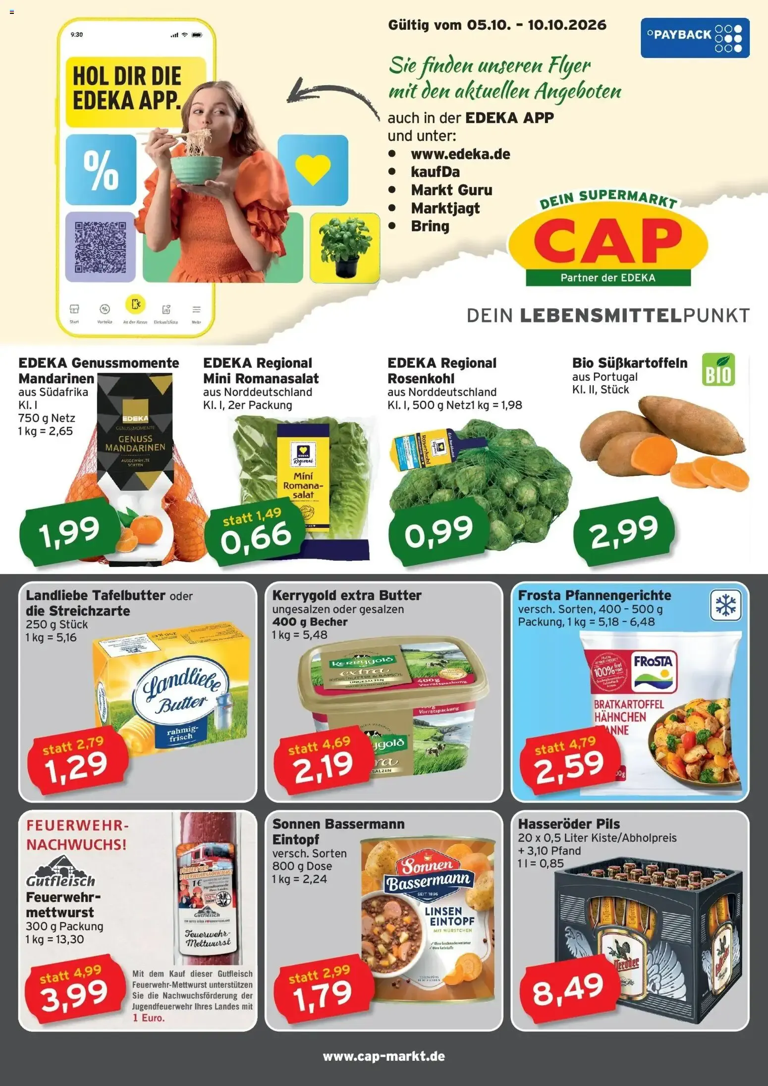 CAP Markt Prospekt von 5. Oktober bis 10. Oktober 2026 - Prospekt seite 1