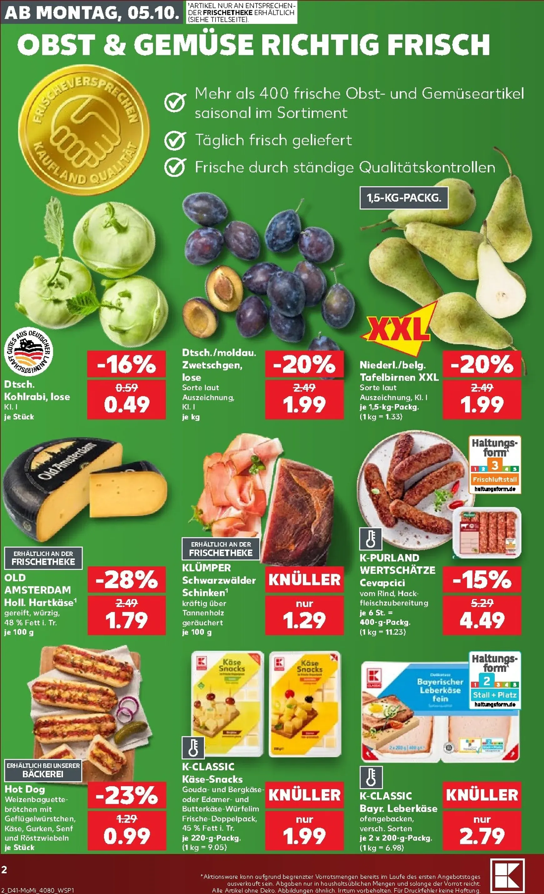 Kaufland Německo - Richtig Sparen Zum Wochenstart Prospekt nächste Woche – von Montag 05.10.2026 bis Mittwoch 07.10.2026 von 5. Oktober bis 7. Oktober 2026 - Prospekt seite 2