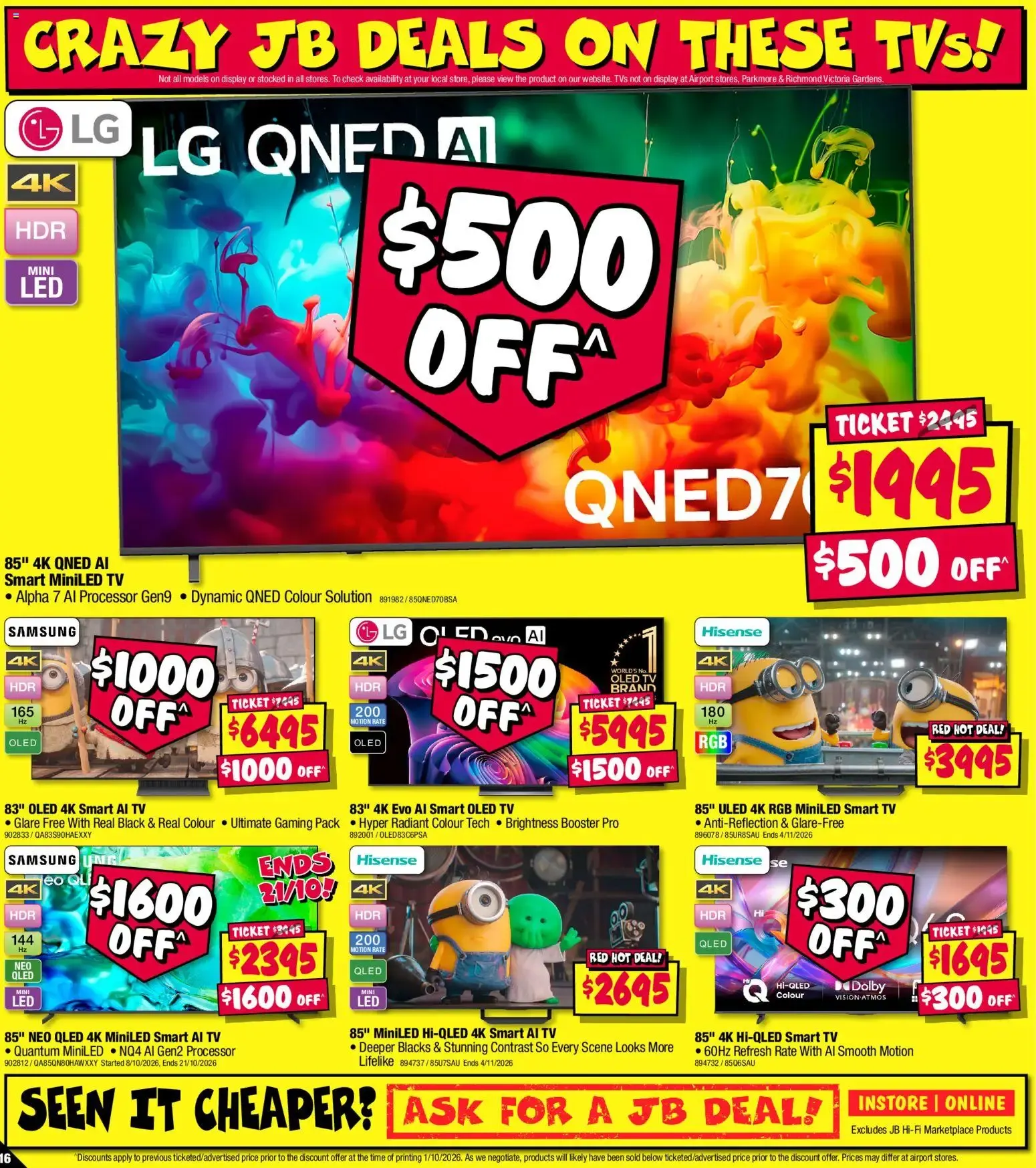 JB Hi-Fi catalogue - 15/10/2026 > weekly / monthly specials - Catalogue valid from 15 October to 28 October 2026 - page 16