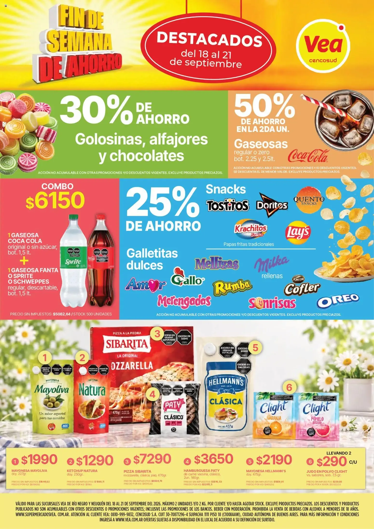 Ofertas de Vea - Fin de semana Patagonia del 18/09/2026 - 21/09/2026 18 de septiembre al 21 de septiembre 2026 - Página 1 del catálogo